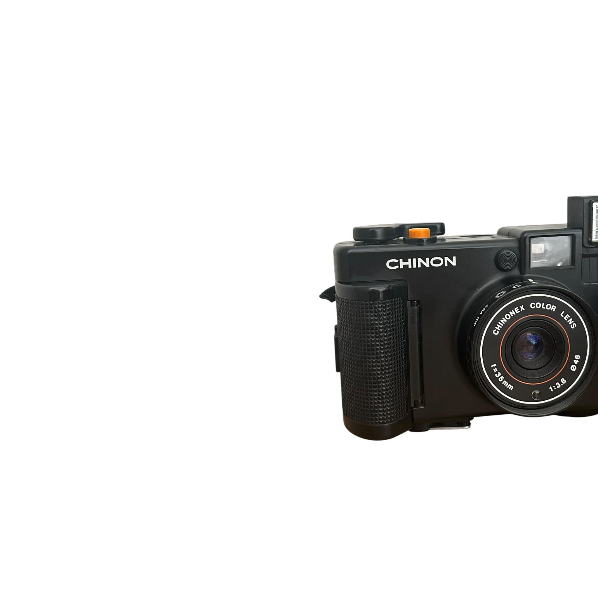 Vintage Chinon 35F/ Easy Loading 35M Camera W/ Tested Working Very