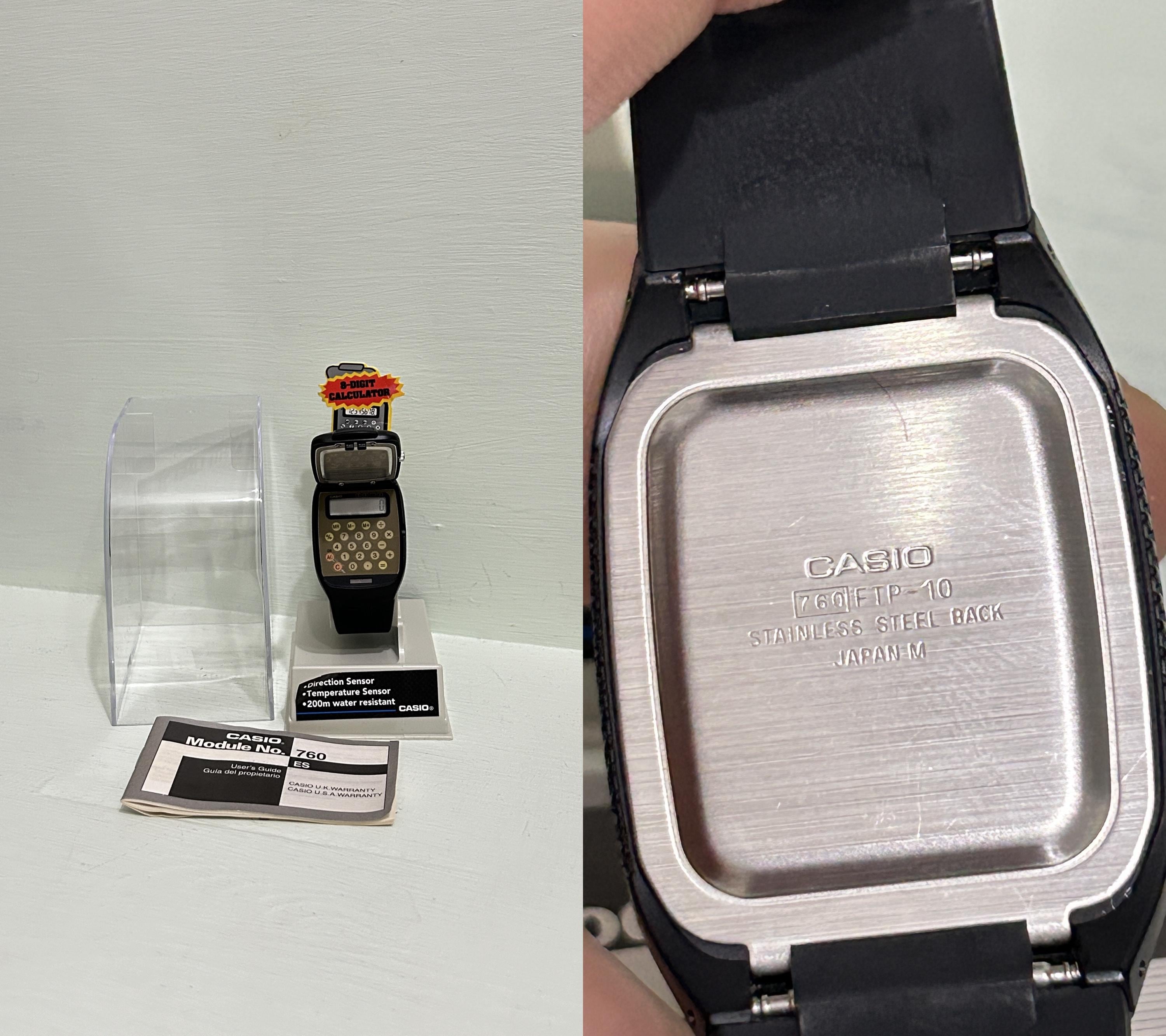 UNUSED RARE Vintage Casio Flip Top FTP-10/ Module 760 /mens Watch