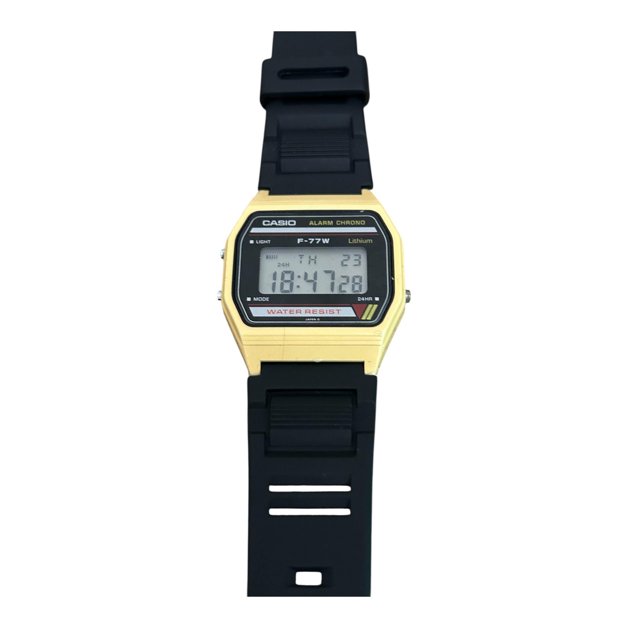 RARE COLOR Casio Quartz F-77W Digital Vintage Men's Watch 1980s