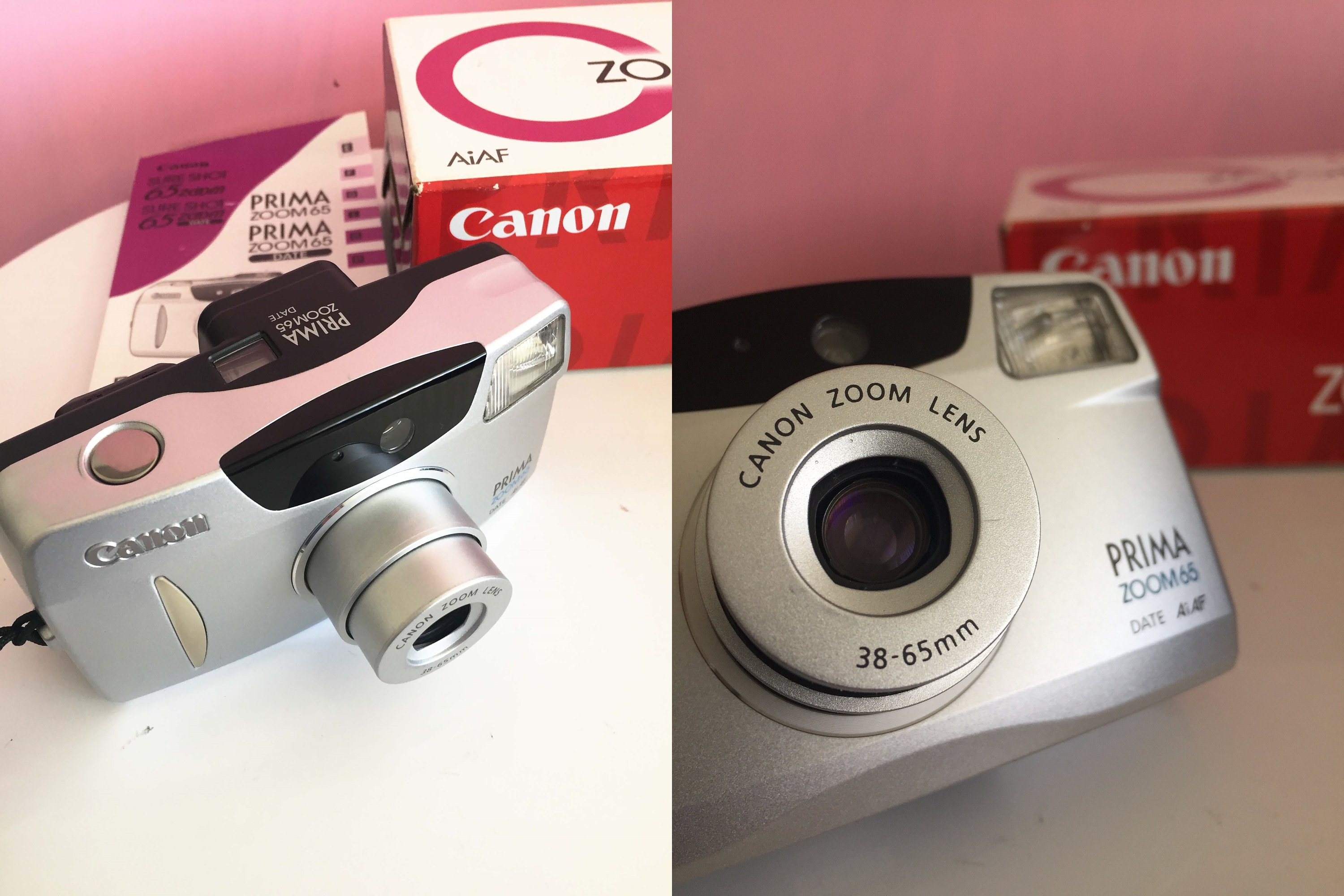 Unused Canon Prima Zoom 65 DATE Vintage / Wiht Box and User Manual