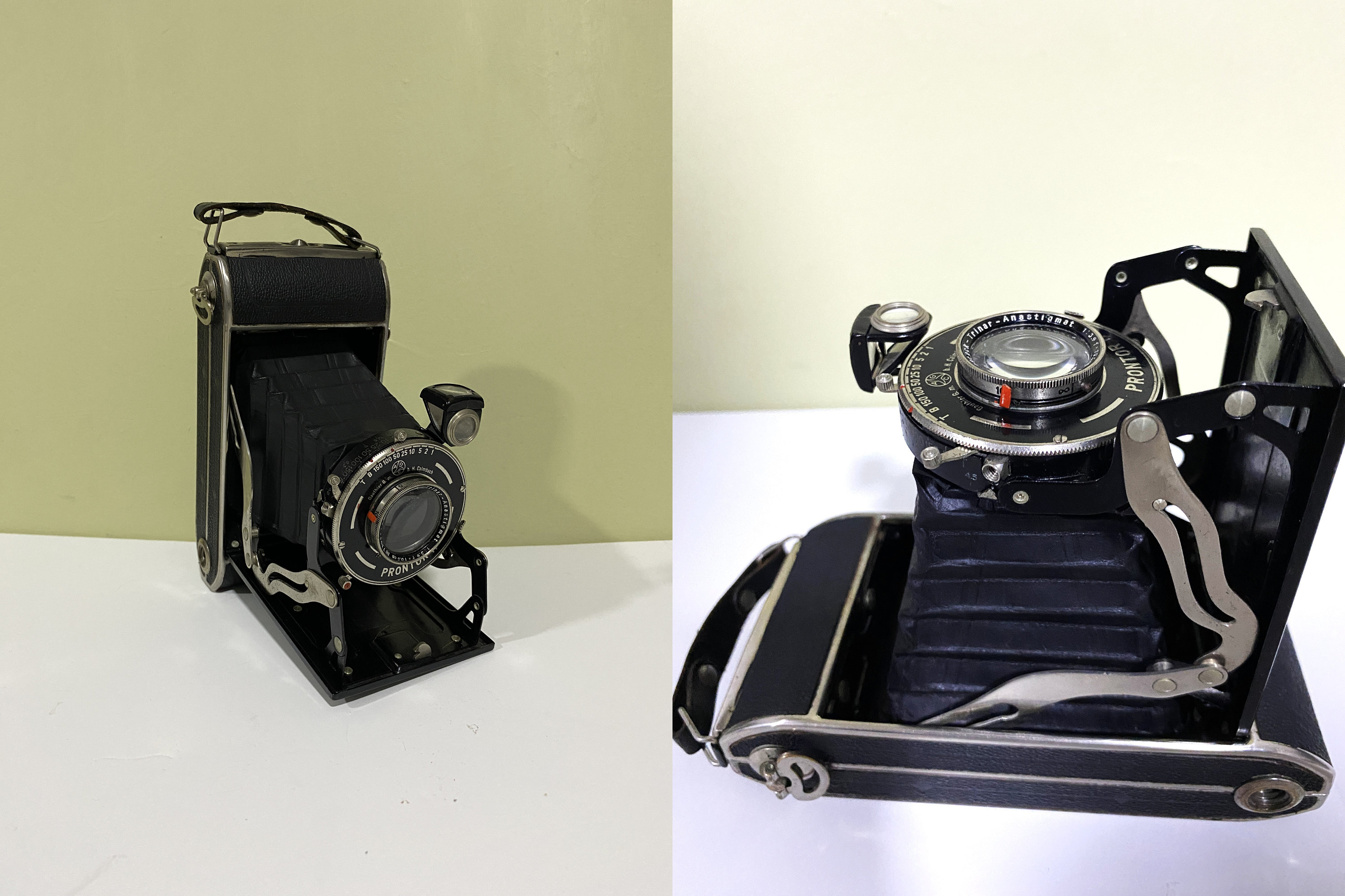 Antique Wirgin Folding Prontor II / 1930s Collectible Vintage