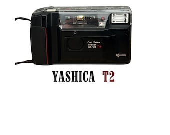 Kyocera TD Yashica T2 Zeiss 35mm F3.5 Tessar * Rare Grey Finished