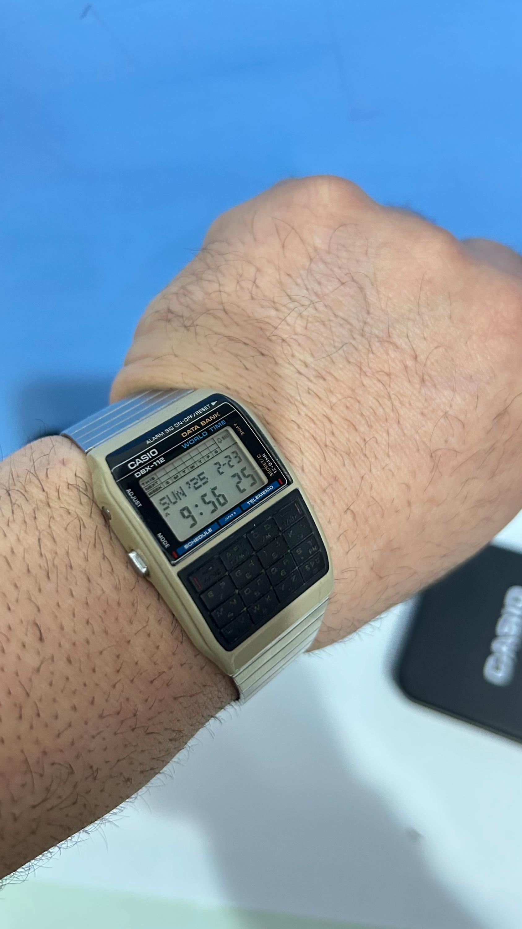 CASIO ヴィンテージ データバンク DBX-112、レトロ、オメガ カシオ