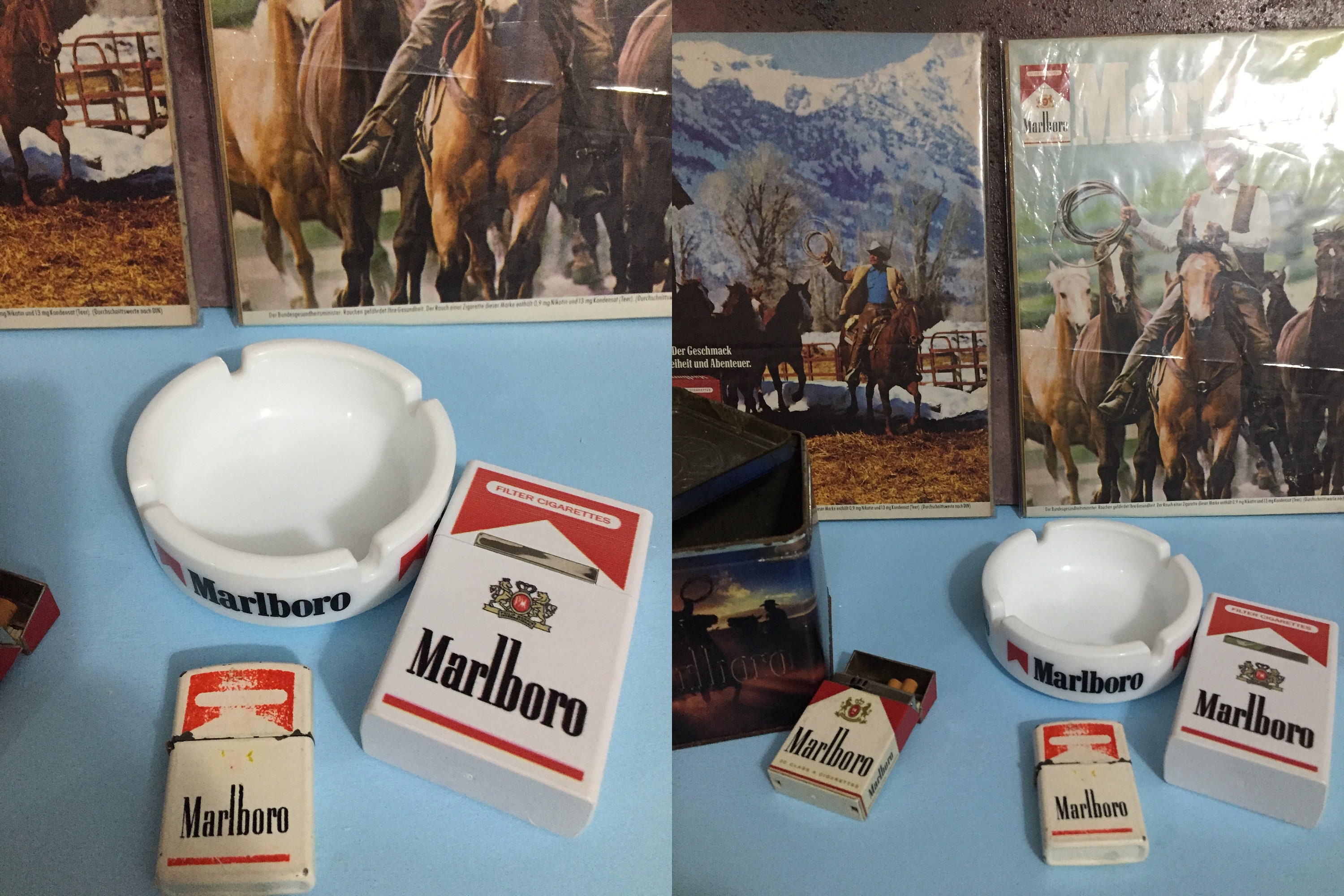 Vintage Set (3) Collectibles Rare Marlboro Collectible Vintage Set (3) Collectibles Rare Marlboro Collectible