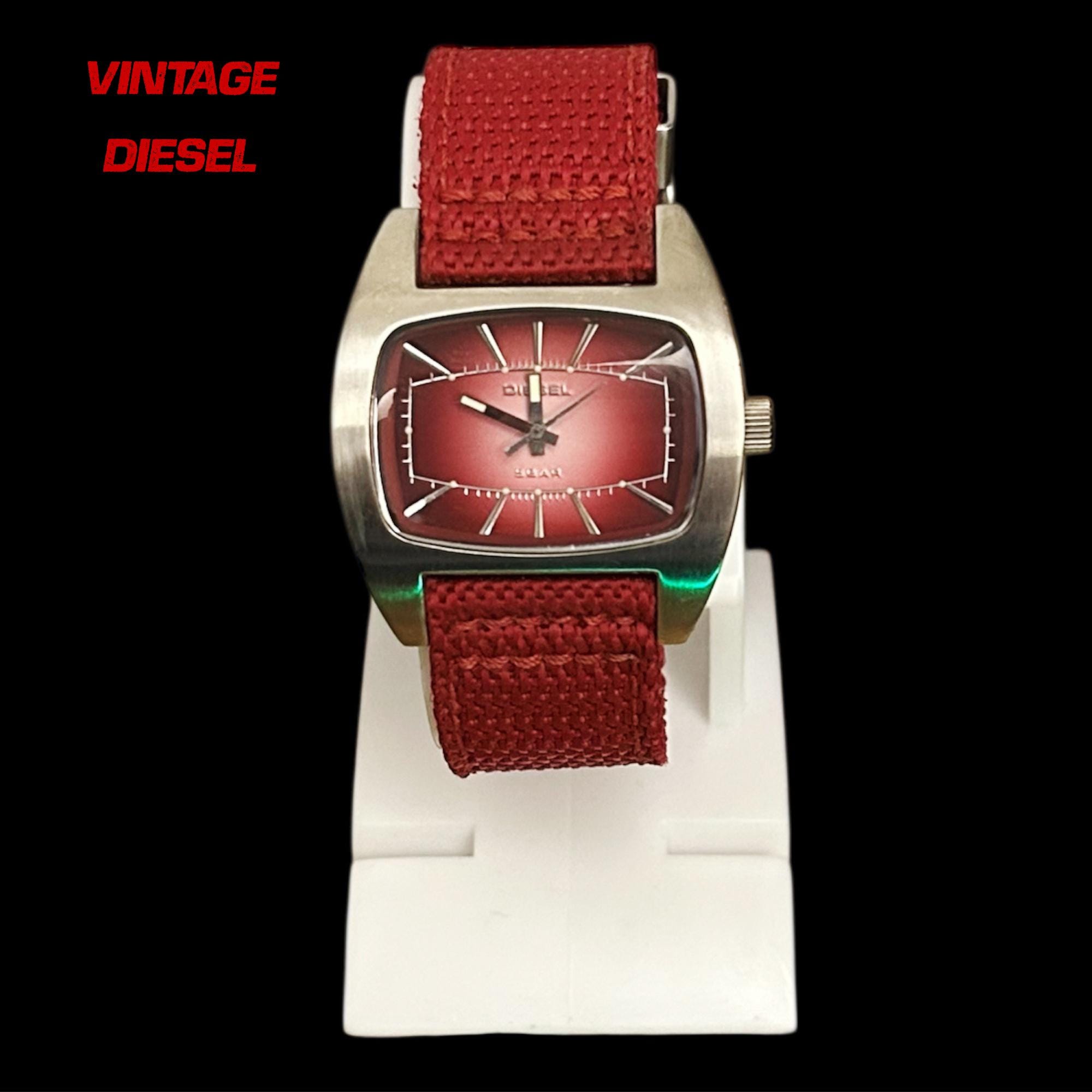 Authentic vintage Diesel Women’s Bracelet Watch Vintage diesel double chain link watch . Stainless... | Depop main image 4