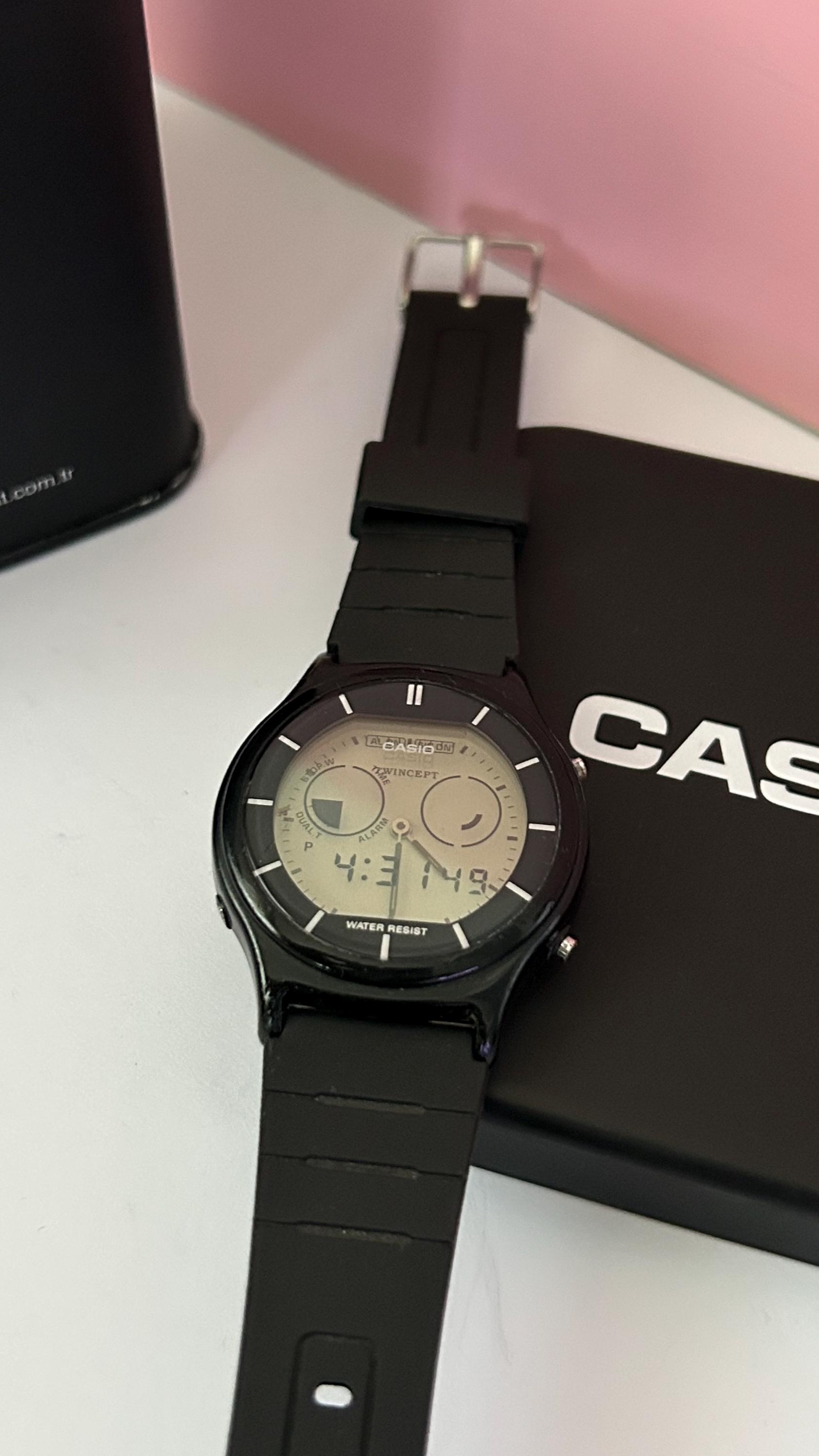 Rare Vintage Casio AQX-11 Twincept Ana-digi Graph Digital