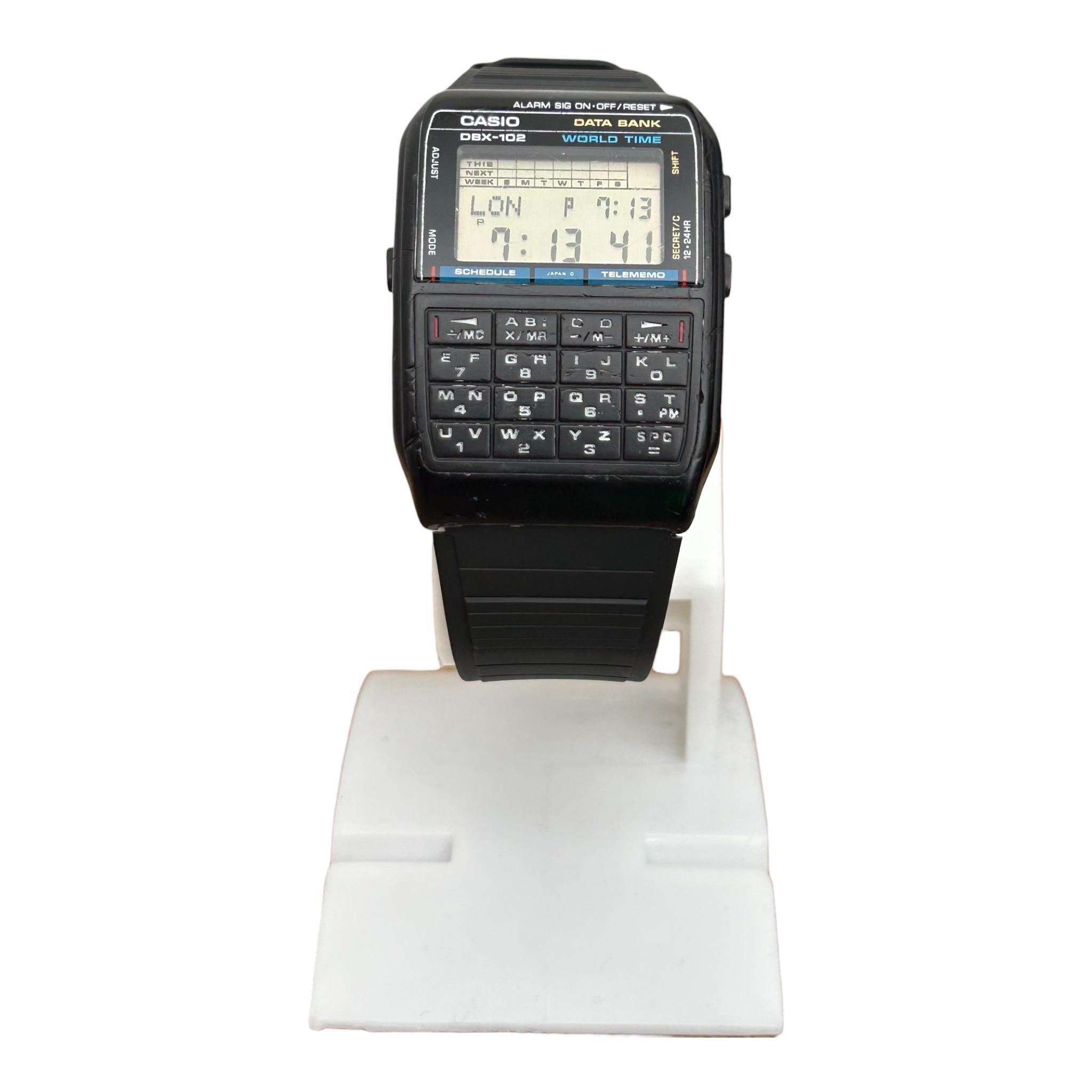 Vintage Casio DBX-102 Data Bank Calculator Watch, RARE - Etsy