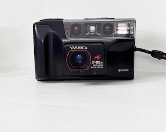 ヤシカ DF-10 35mmフィルムカメラ：1988年製 京セラ製コンパクトカメラ