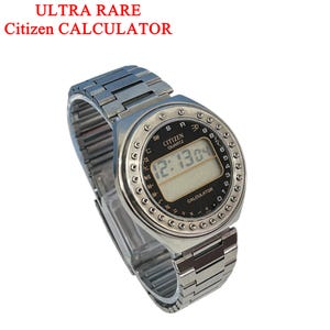 ULTRA RARE Collectible Citizen scientific-calculator-watch 49-9315, LCD digital watch  1976s, Smart Watch Rare