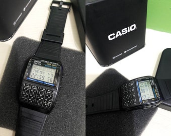 Vintage Casio DBX-102 Calculator Watch: Collectible 90s Databank