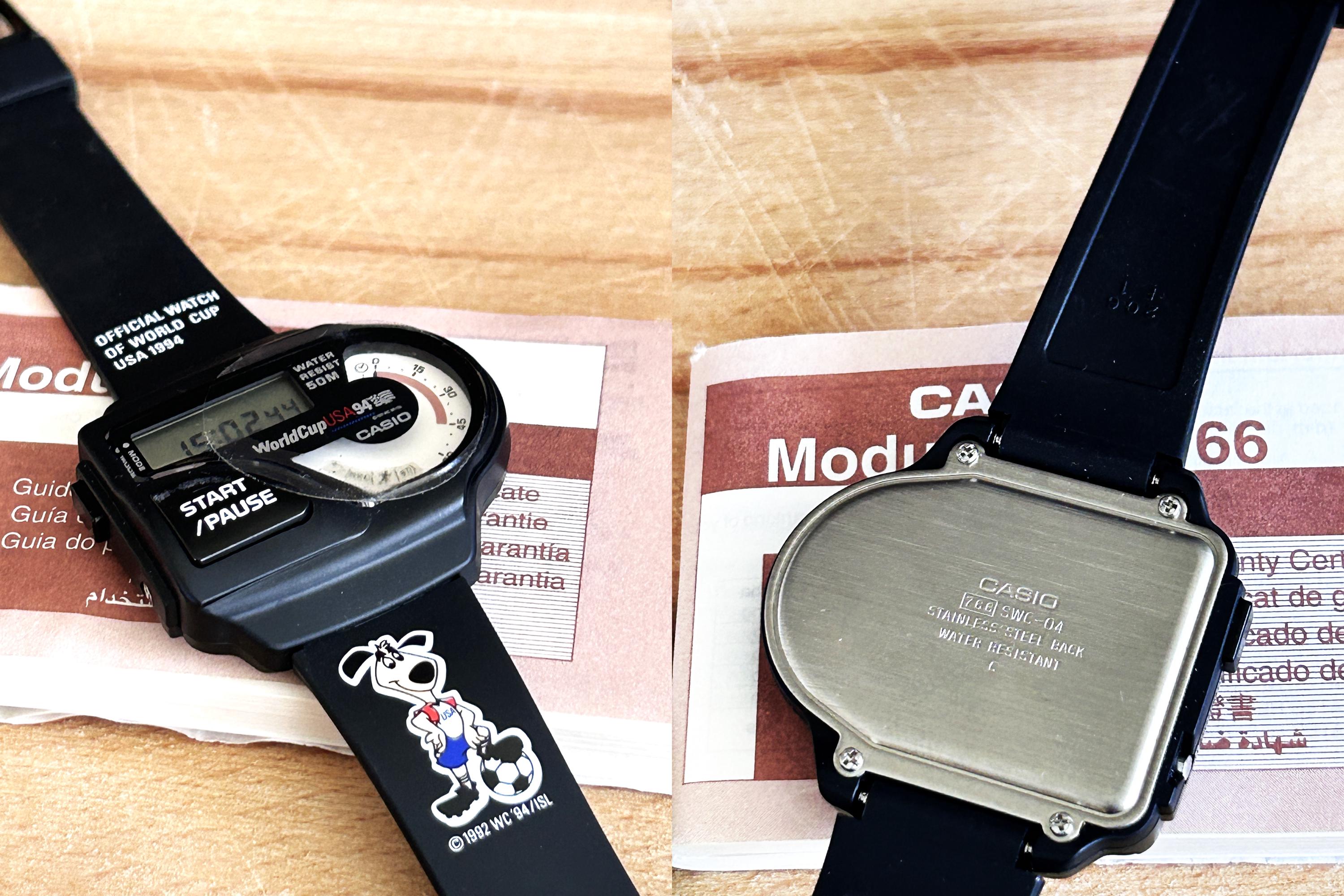 Unused Casio SWC-04 Watch Mod 766 / Football World Cup 1994