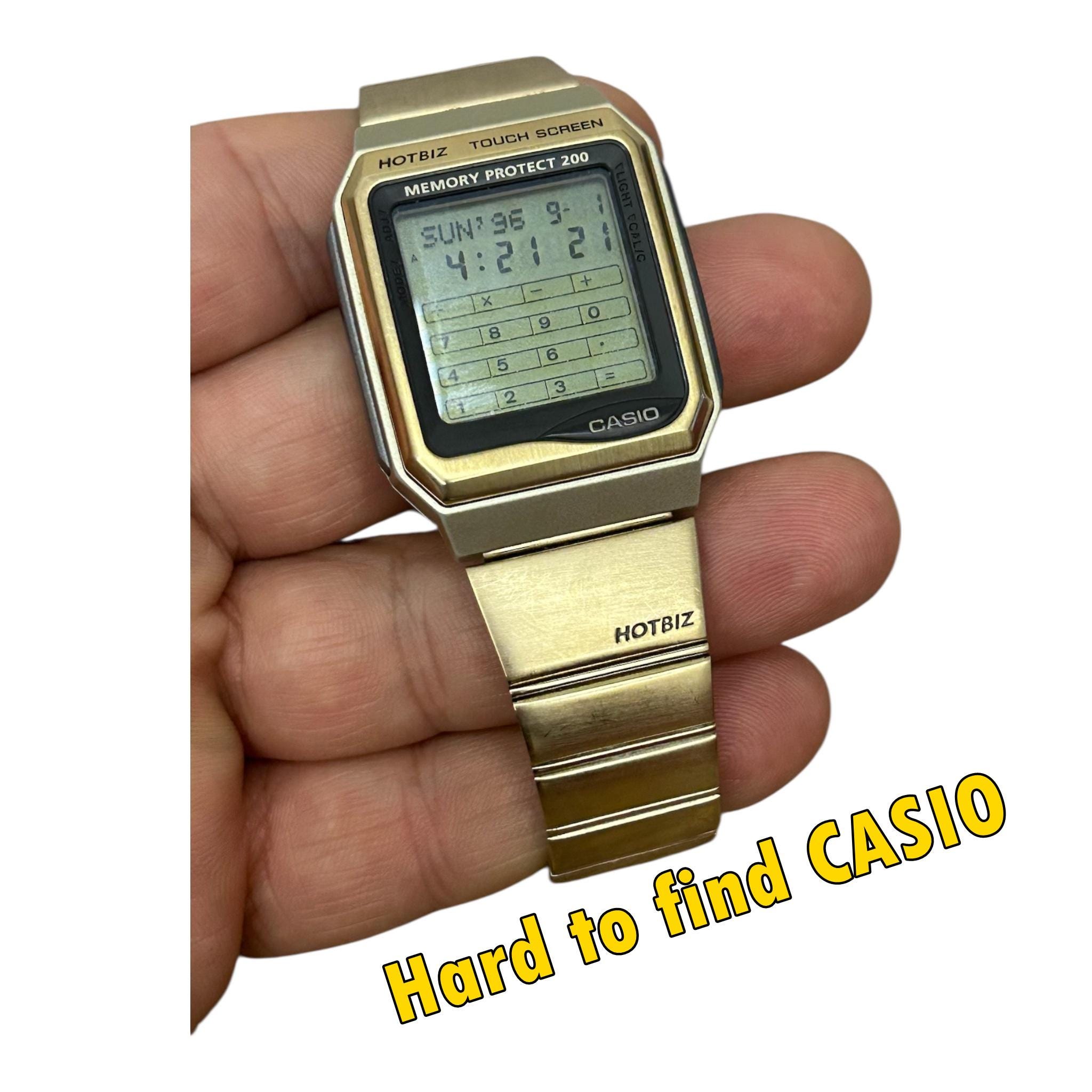 Vintage RARE Casio HOTBIZ VDB-3000 Touch Screen Memory Rare Gold