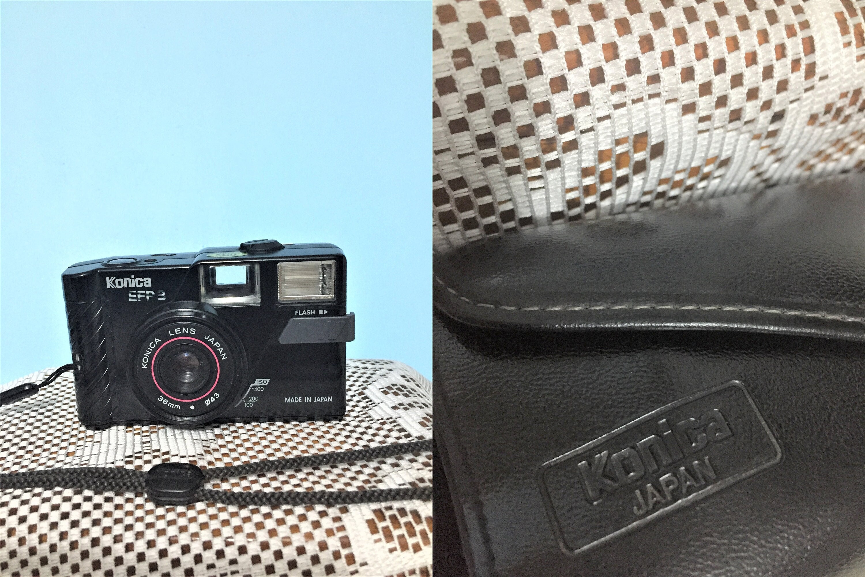 Vintage Konica EFP 3 Camera/ Compact Camera /with Battery/ Konica