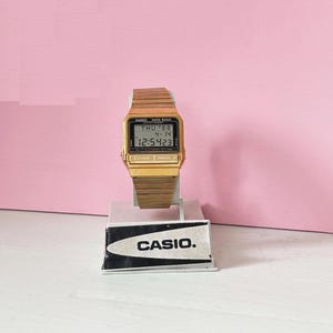 Vintage Casio RARE DB-31 Data Bank / Watch Module 871/ Tele Memo 30 Alarm Wrist Watch/ Very good condition/ Casio Strap Tin Casio Box