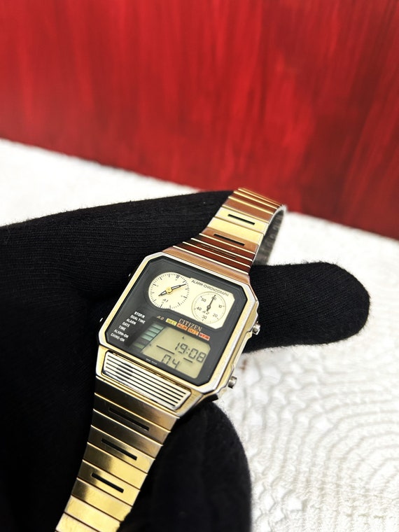 オニヤナギ Very RARE Citizen Ana-digital 8986-087089 Y CHRONOGRAPH ALARM