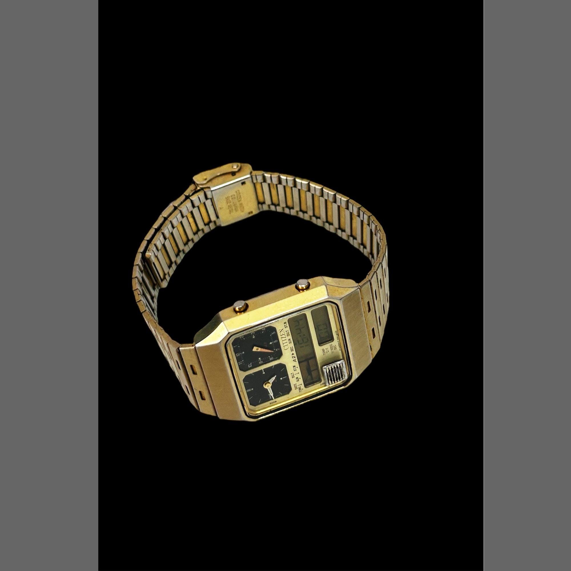 CITIZEN ANA-DIGI TEMP ゴールド腕時計 CITIZEN ANA-DIGI TEMP Reproduction Model Watch Gold JG2103