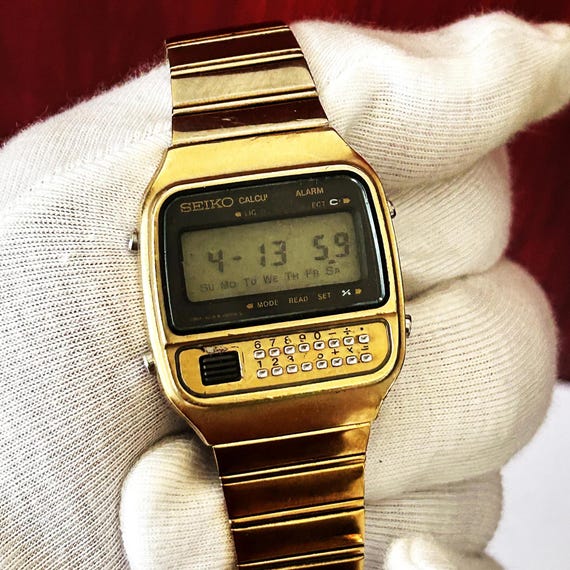 【動作ＯＫ】SEIKO チェックメイト カリキュレーター C359-5000 セイコー カリキュレーター チェックメイト C359 | アンティー