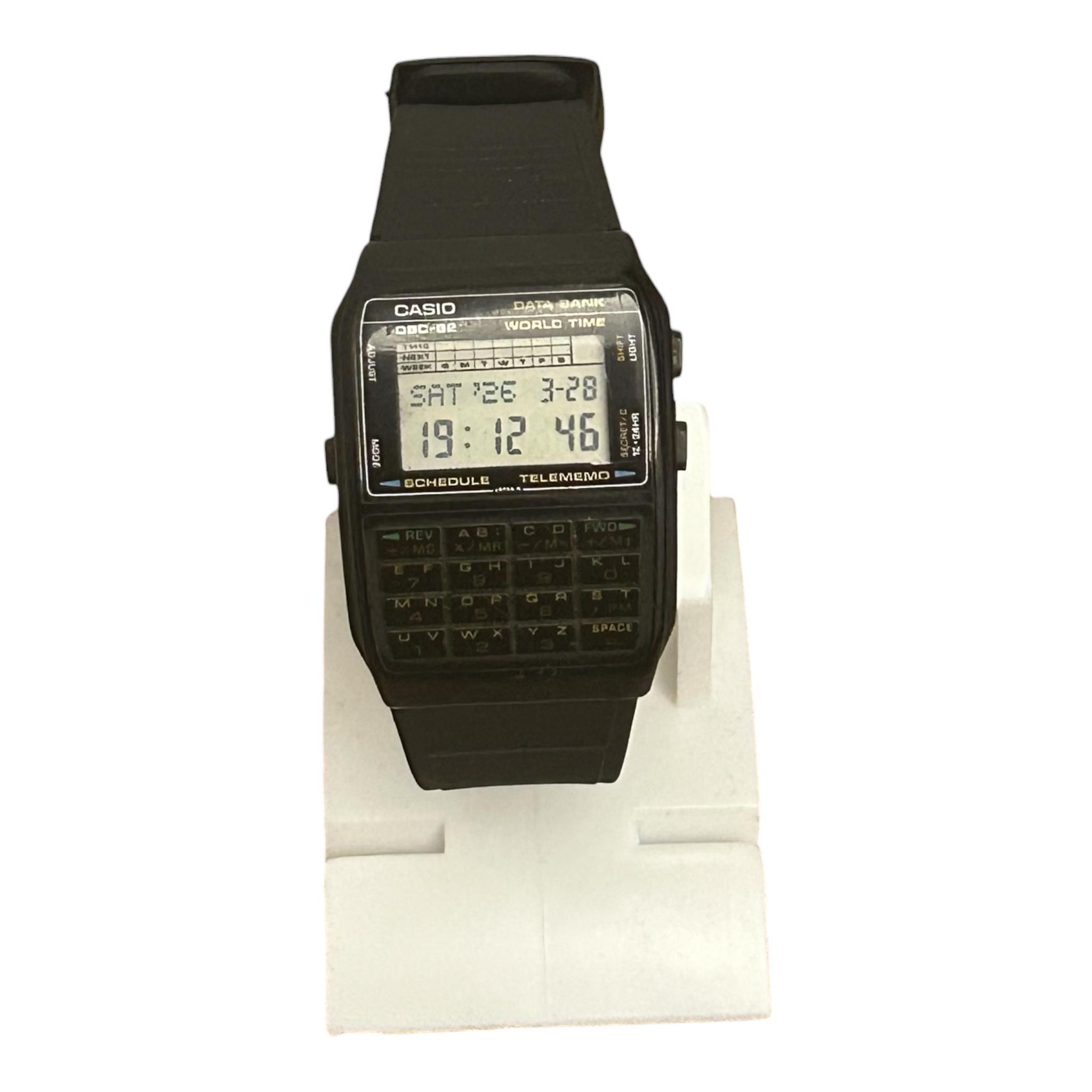 Casio DBC-62 Men's Digital Watch, Black Rubber Band, Japanese