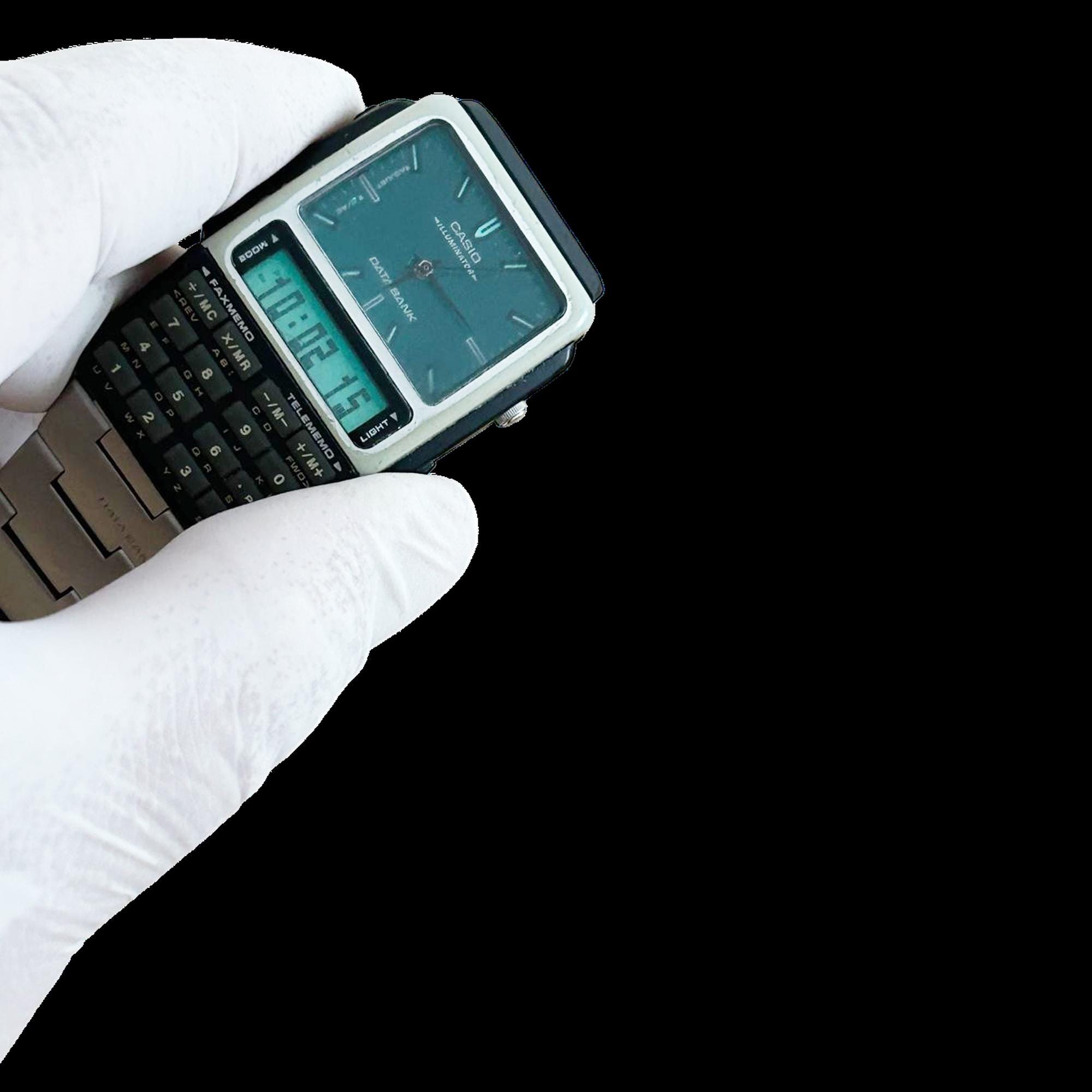 Vintage Casio ABC-30 Data Bank Watch: Digital Analog Calculator