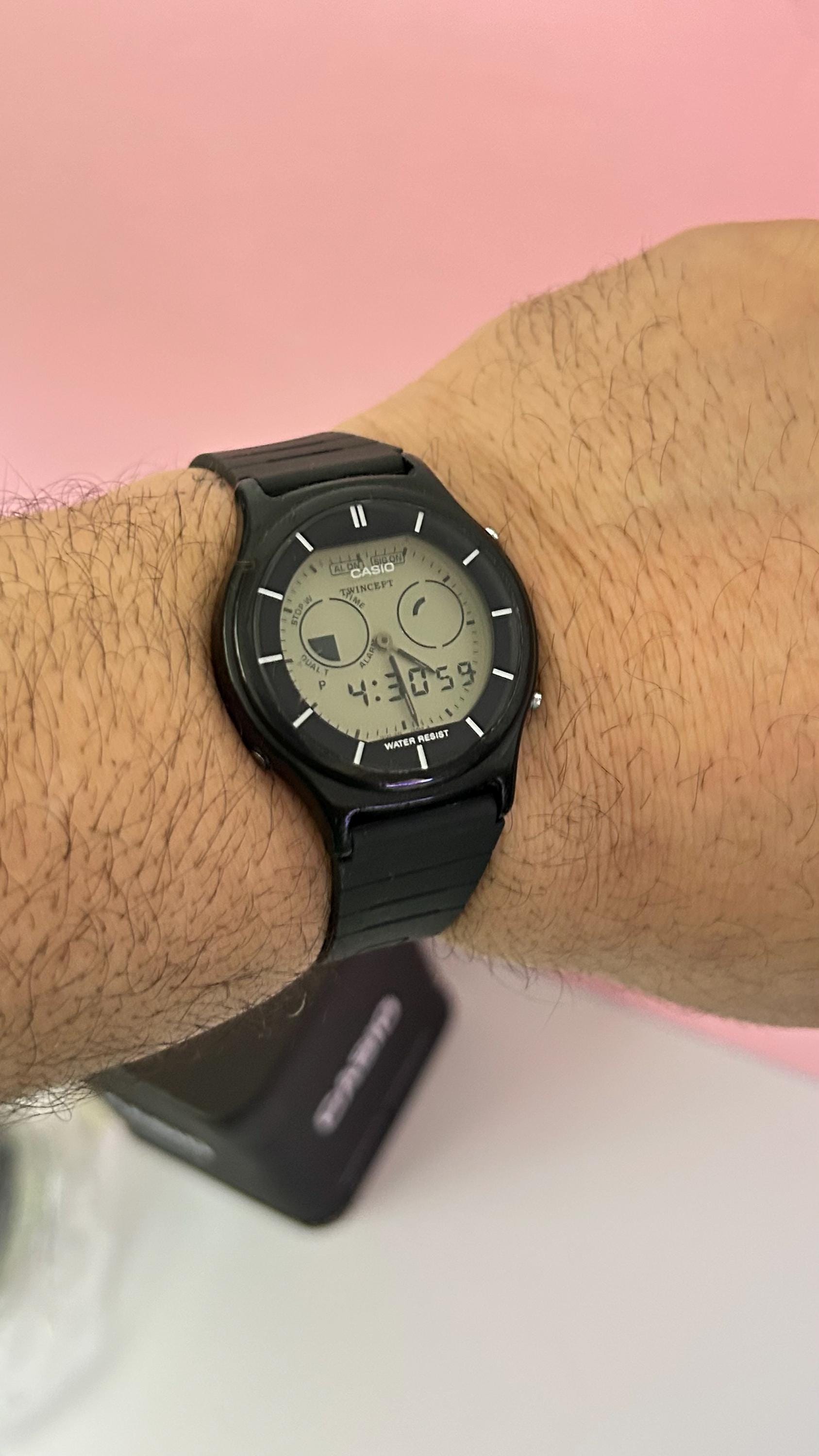 Rare Vintage Casio AQX-11 Twincept Ana-digi Graph Digital