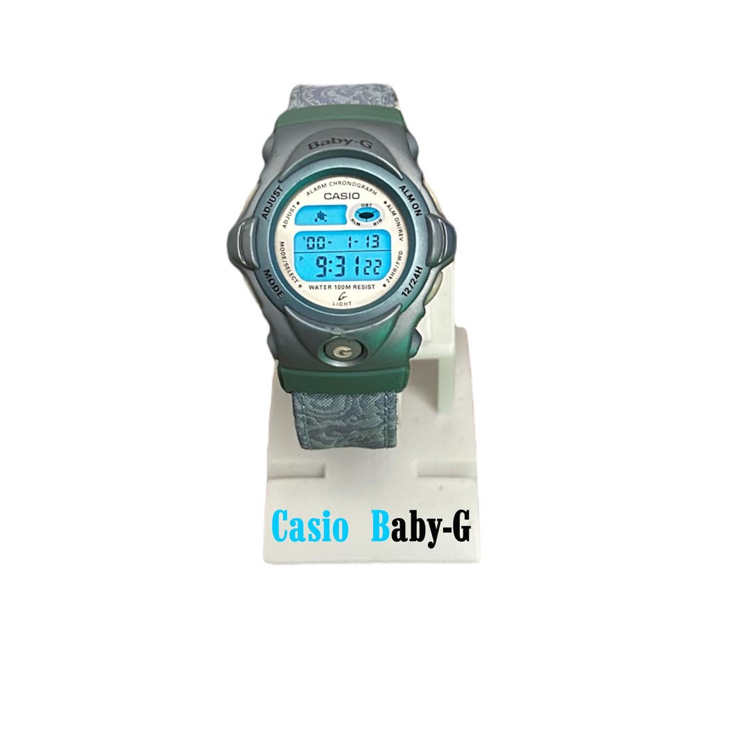 CASIOのBaby-G！　五千円！ Vintage Casio Baby-g Digital Soft Fabric Strap , Bg-156 - Etsy