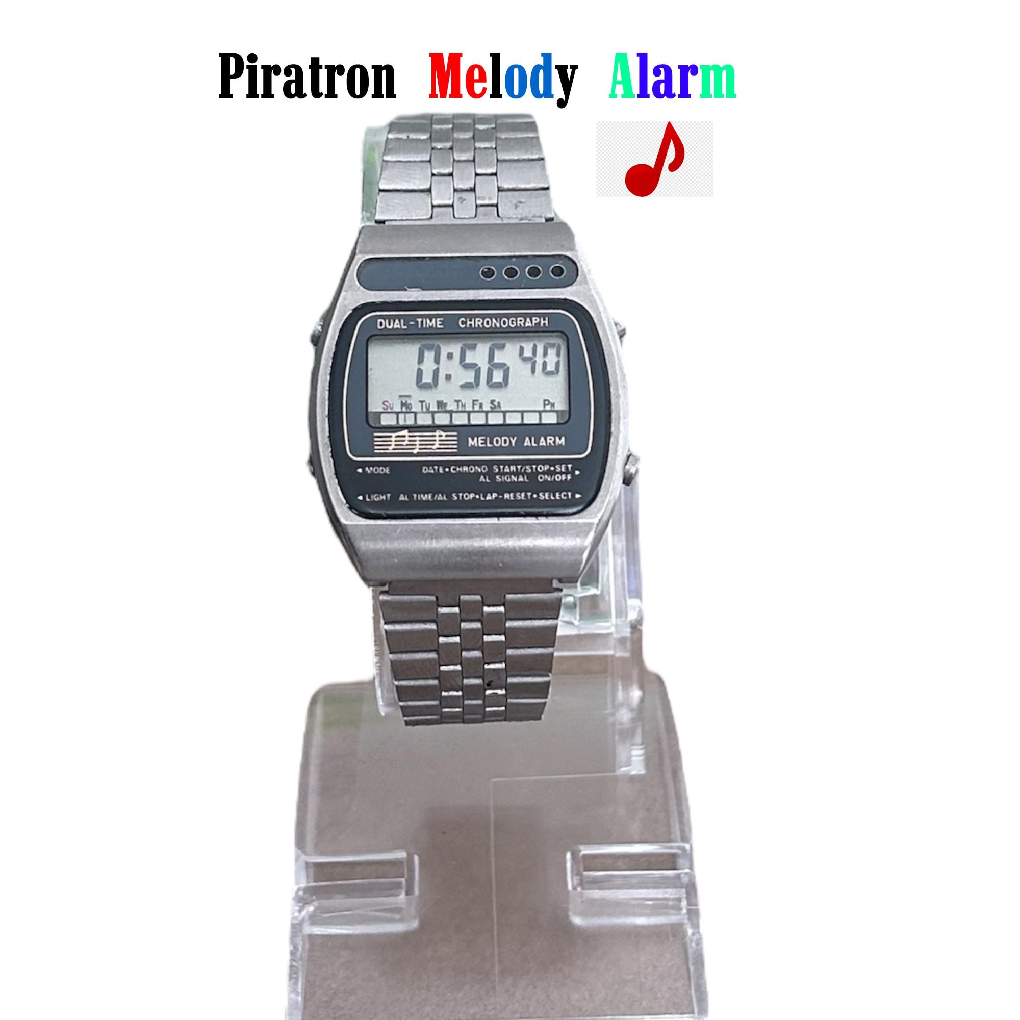 RARE Piratron Melody Alarm Vintage Watch Rare 1970s/ Very Good