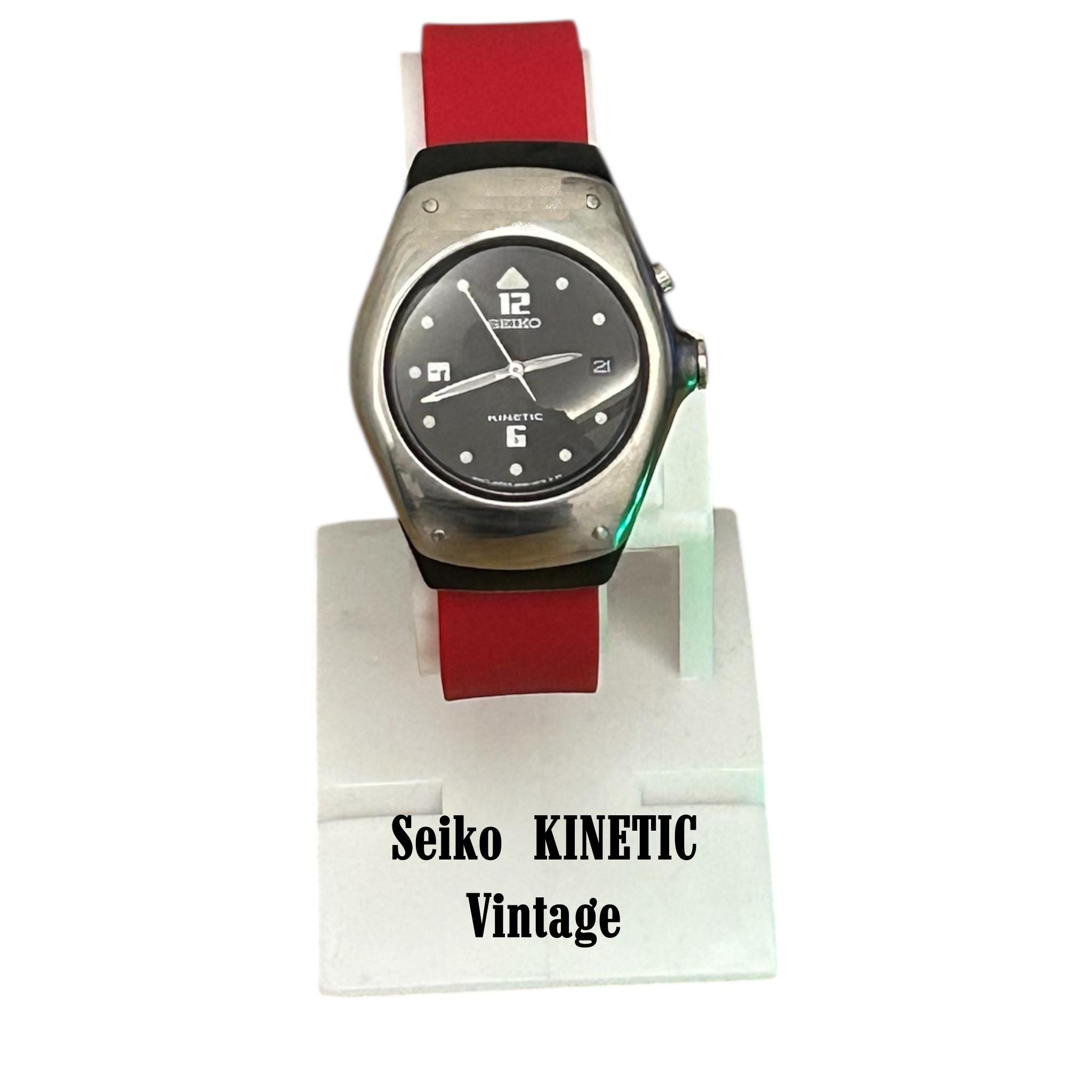 Vintage Seiko Kinetic 3M22-0D40 Watch Japan, Mens Gift, Garmin