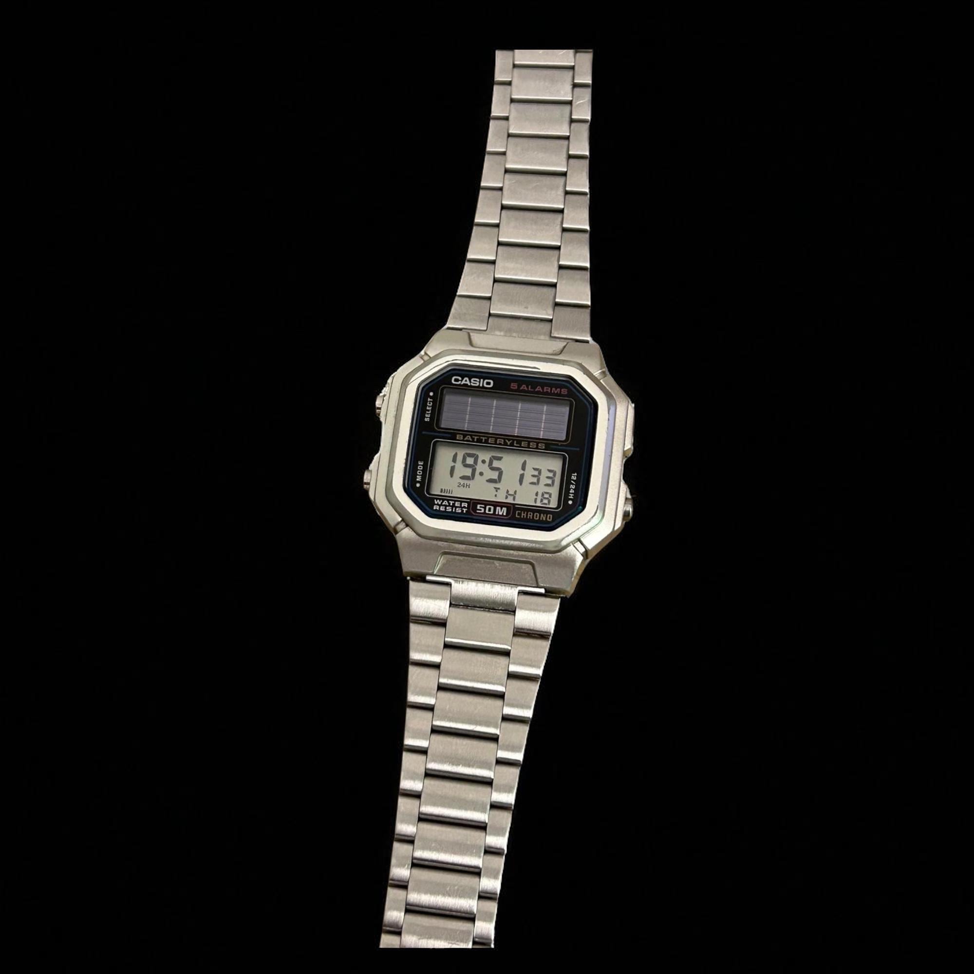 Vintage Casio AL-190W SOLAR : Power / 3274 Module) LCD Digital