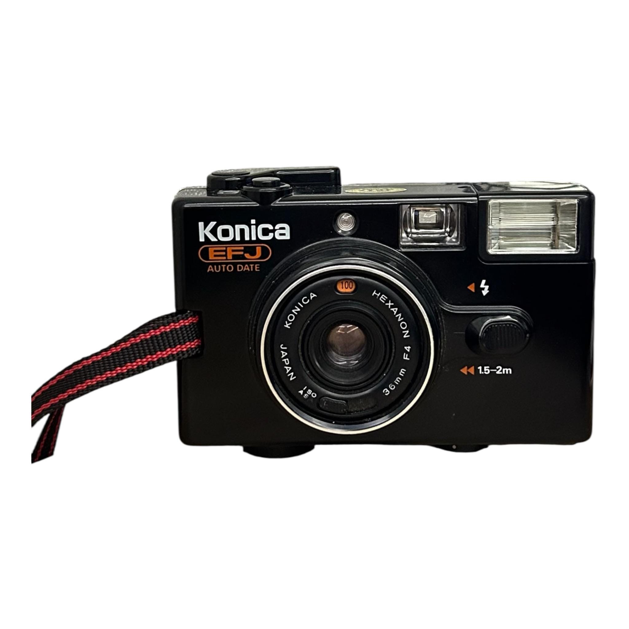 Vintage Konica EFJ Auto Date 35mm Film Camera - Tested & Working