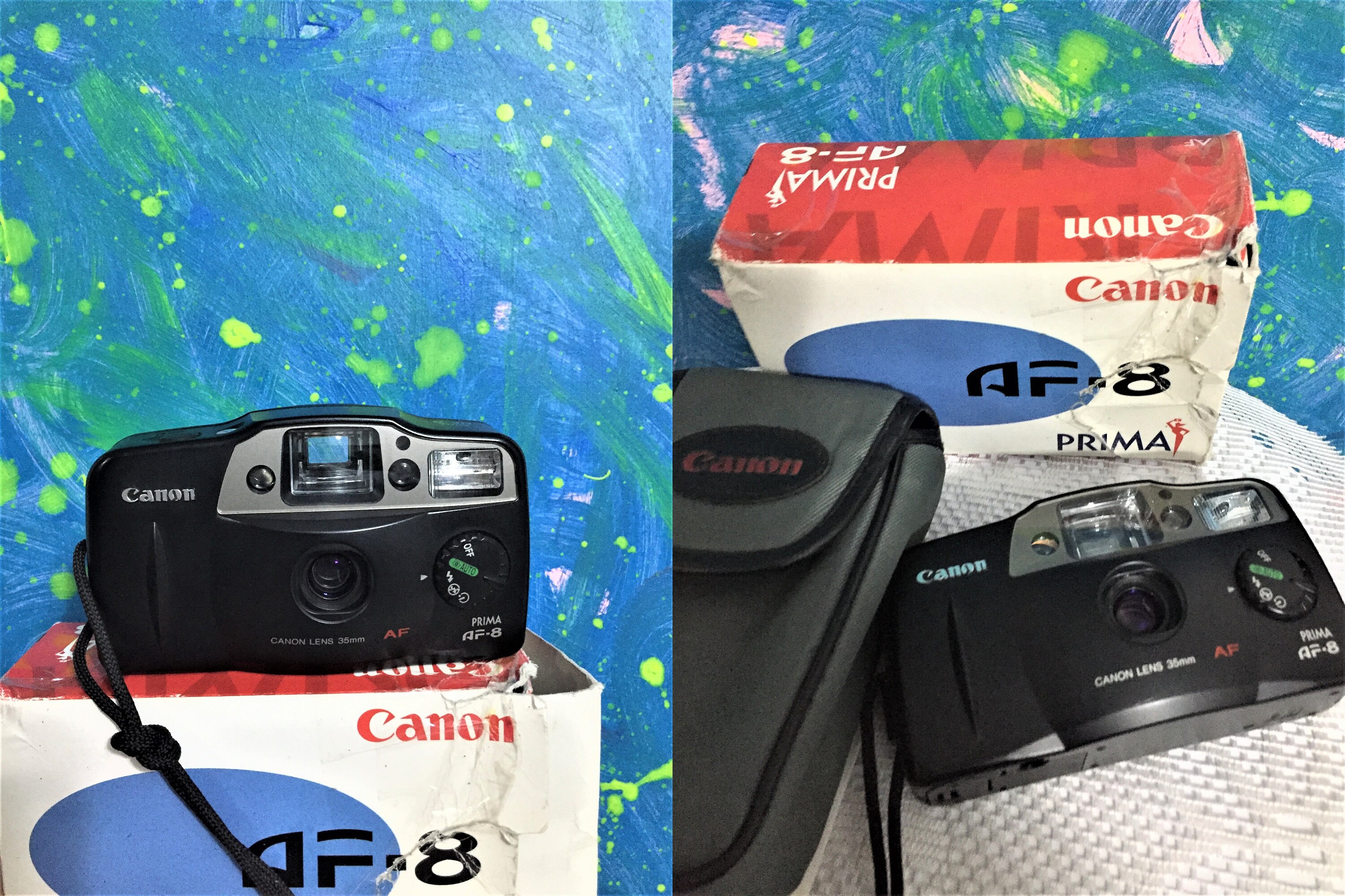 Unused Canon Prima AF-8 1990s. Vintage/ 35mm Film/ Camera Point