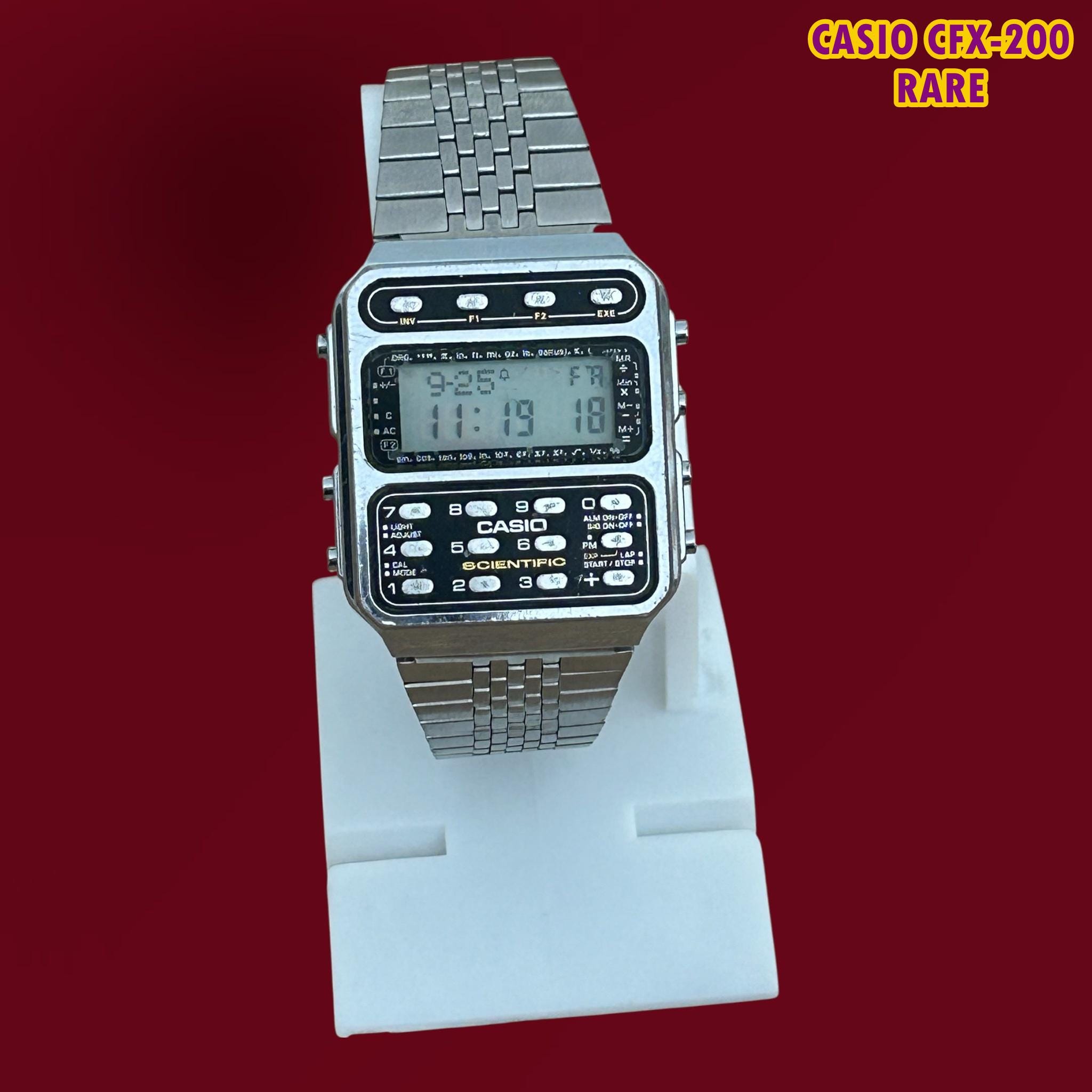 RARE Vintage Casio CFX 200 Calculator Watch Mod:197 Japan - Etsy