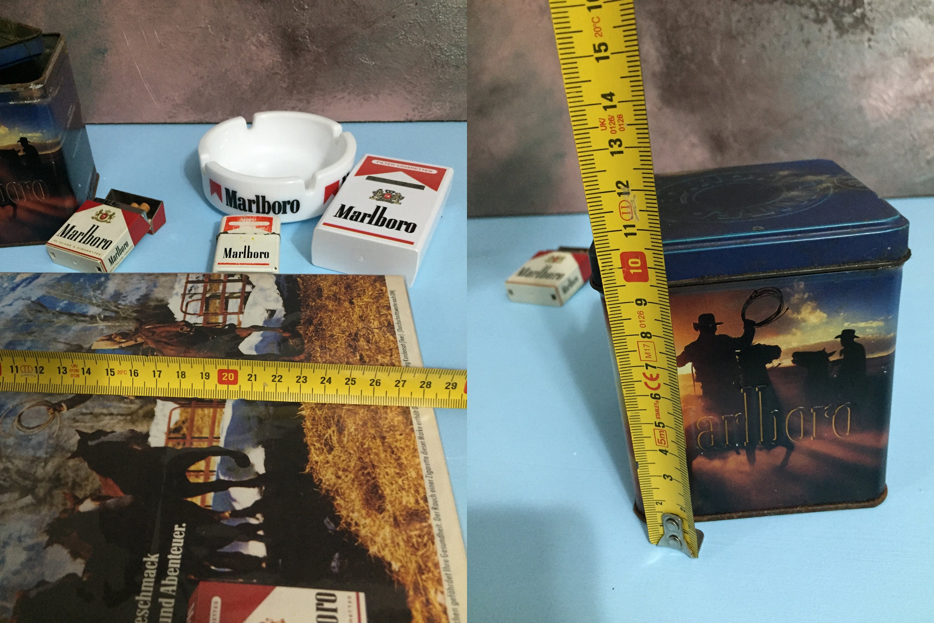 Vintage Set (3) Collectibles Rare Marlboro Collectible Vintage Set (3) Collectibles Rare Marlboro Collectible