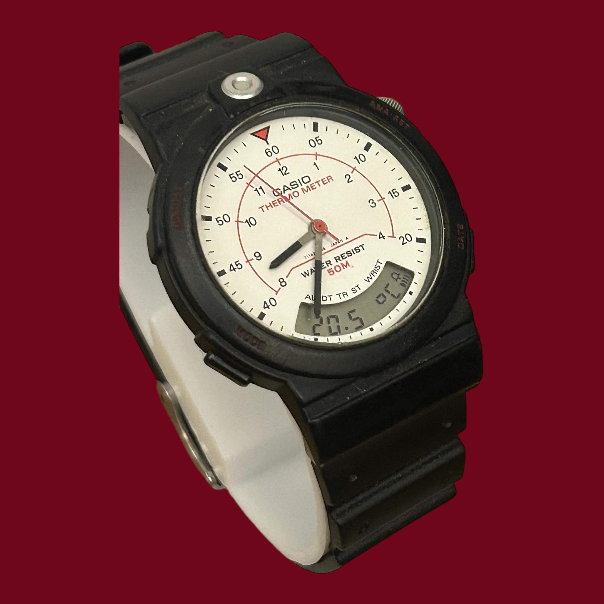 Rare THERMOMETER Casio AW-10, Watch, Casio Vintage, Collectible - Etsy