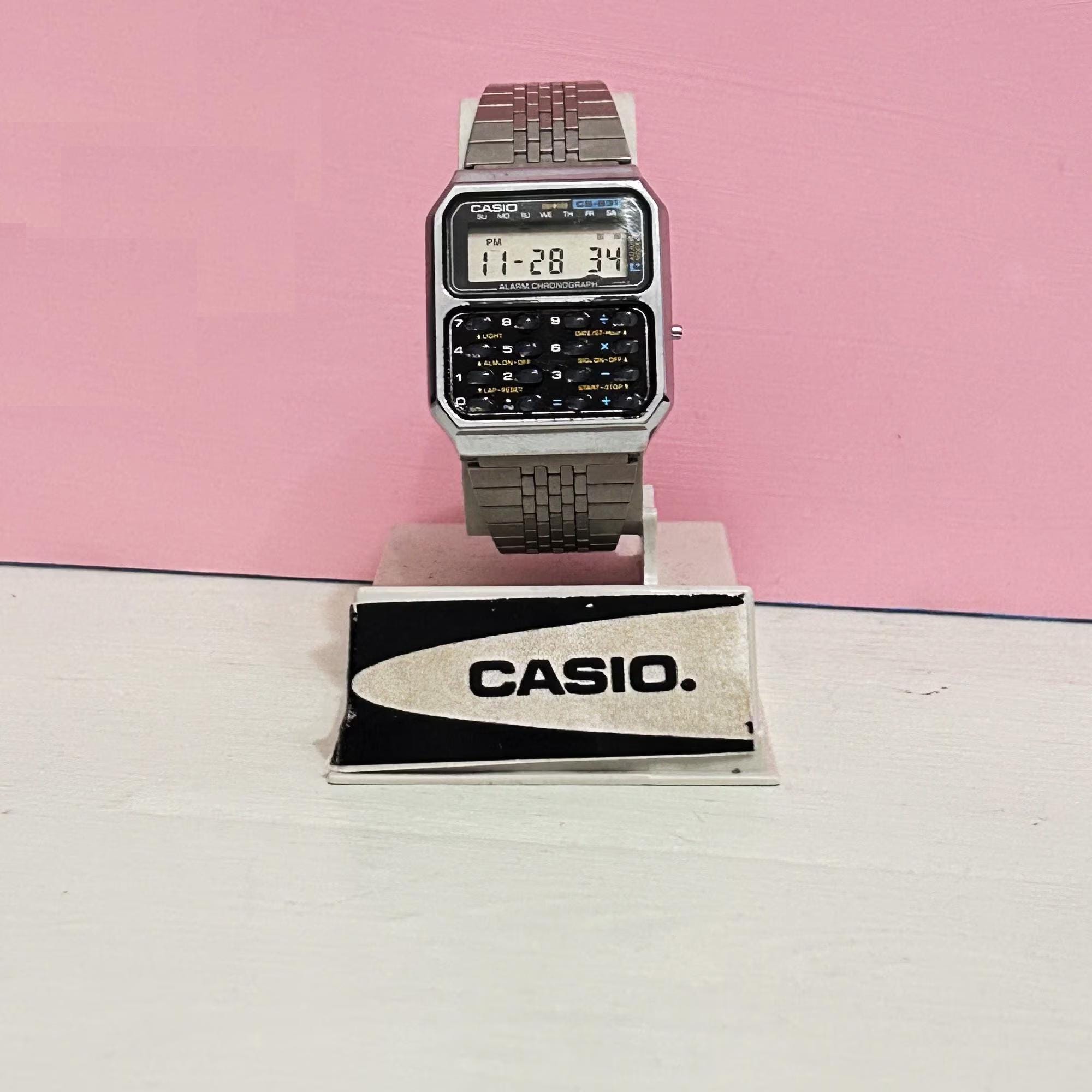 RARE Casio CS-831 Mens Watch Digital Quartz Casio Calculator