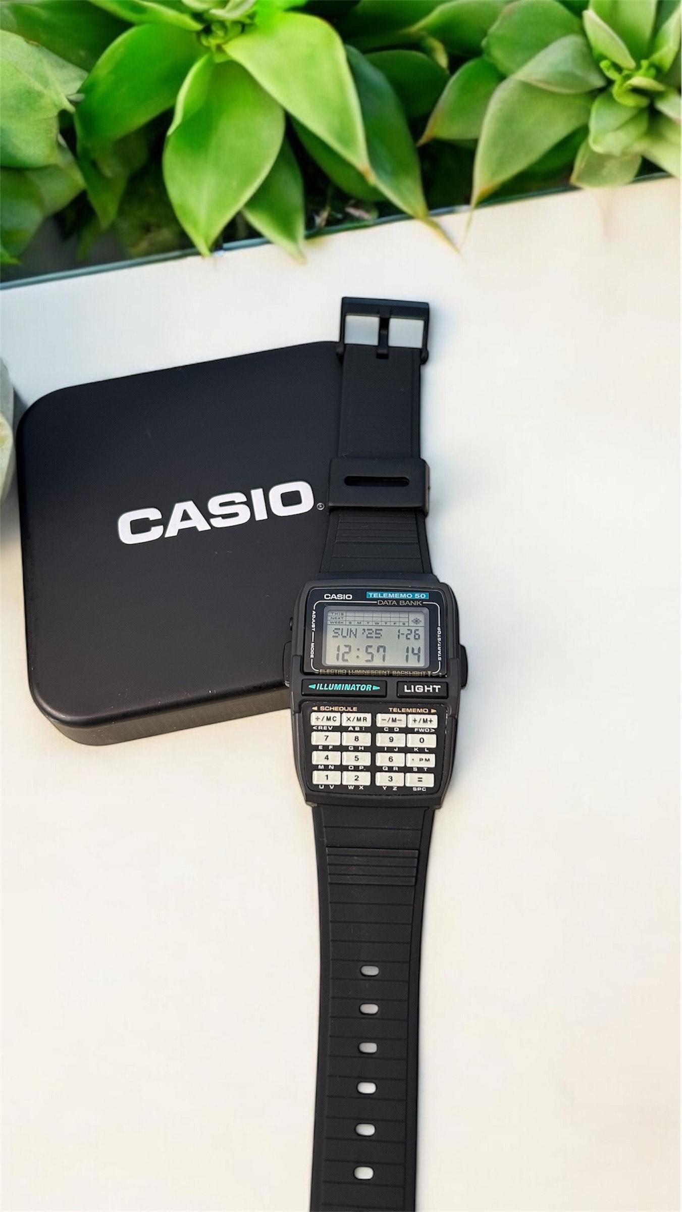 Vintage Nos Casio Dbc-63 Micro Cosmos Telememo 50 Databank Memory