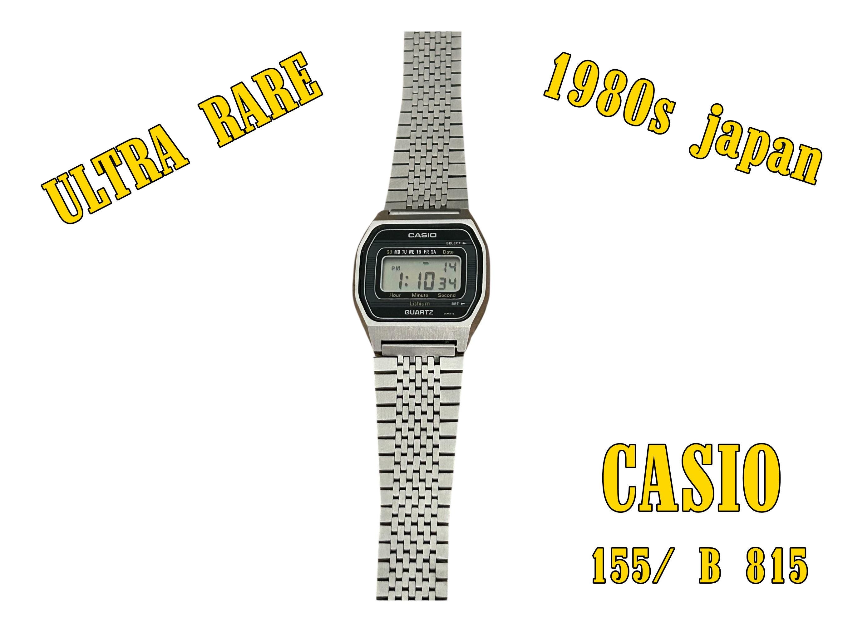 Vintage Lithium 1980s Casio B815 Module 155 Digital Watch Japan