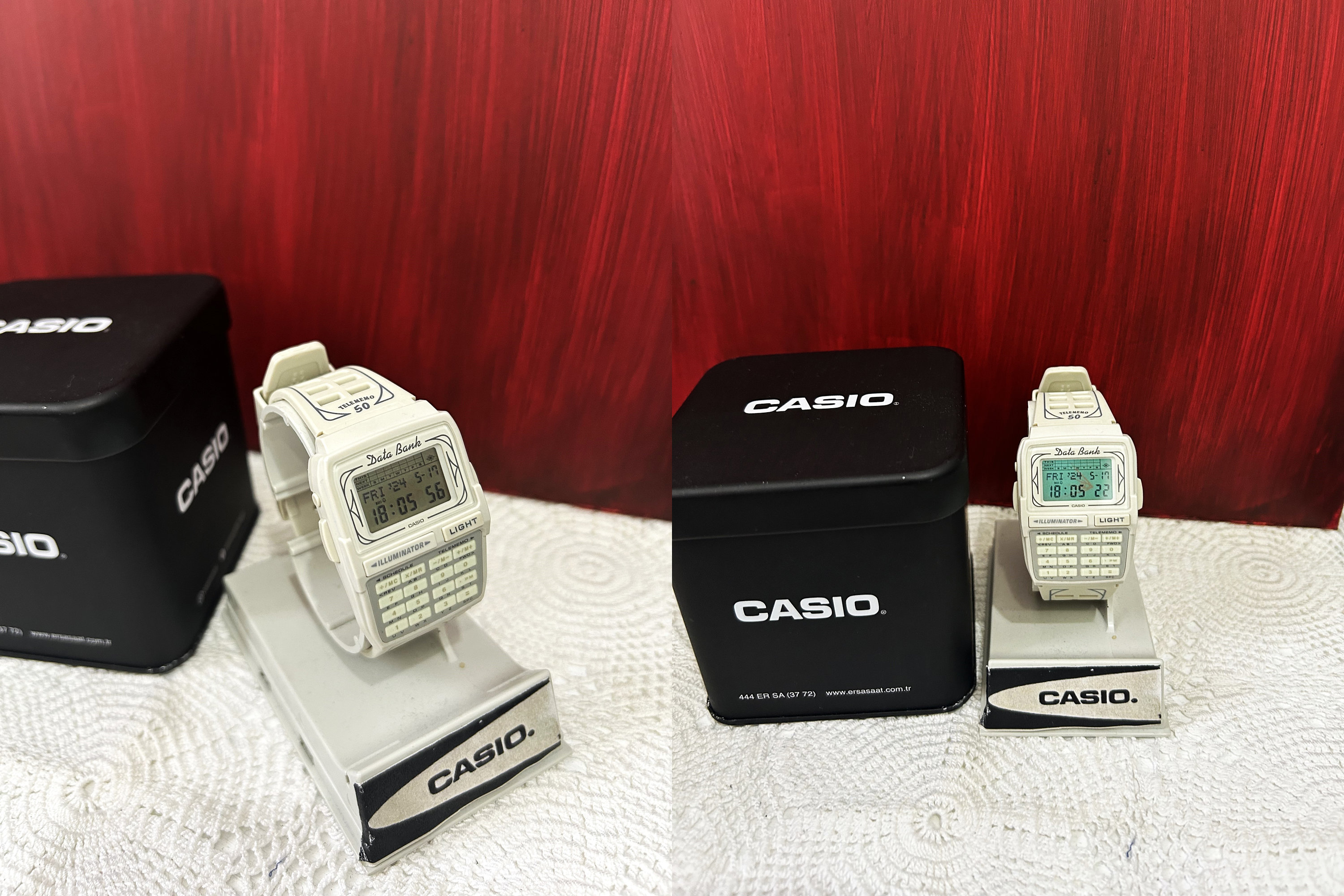 RARE Nos Casio Dbc-63 Databank Telememo 50 Memory Calculator Watch
