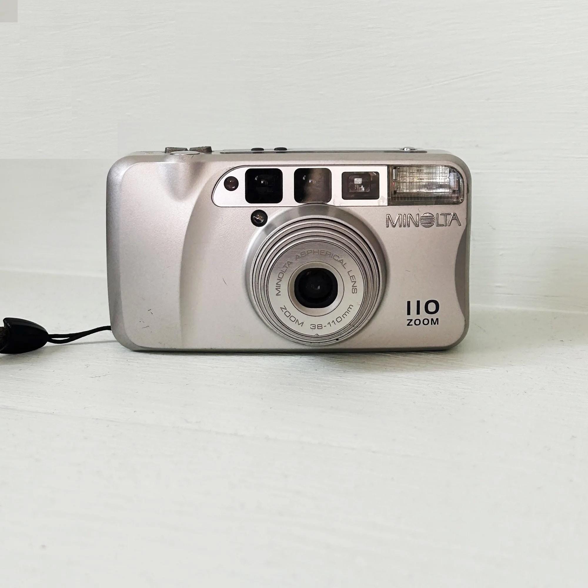 Vintage Minolta 110 Zoom/ With Gp Battery Analog Camera