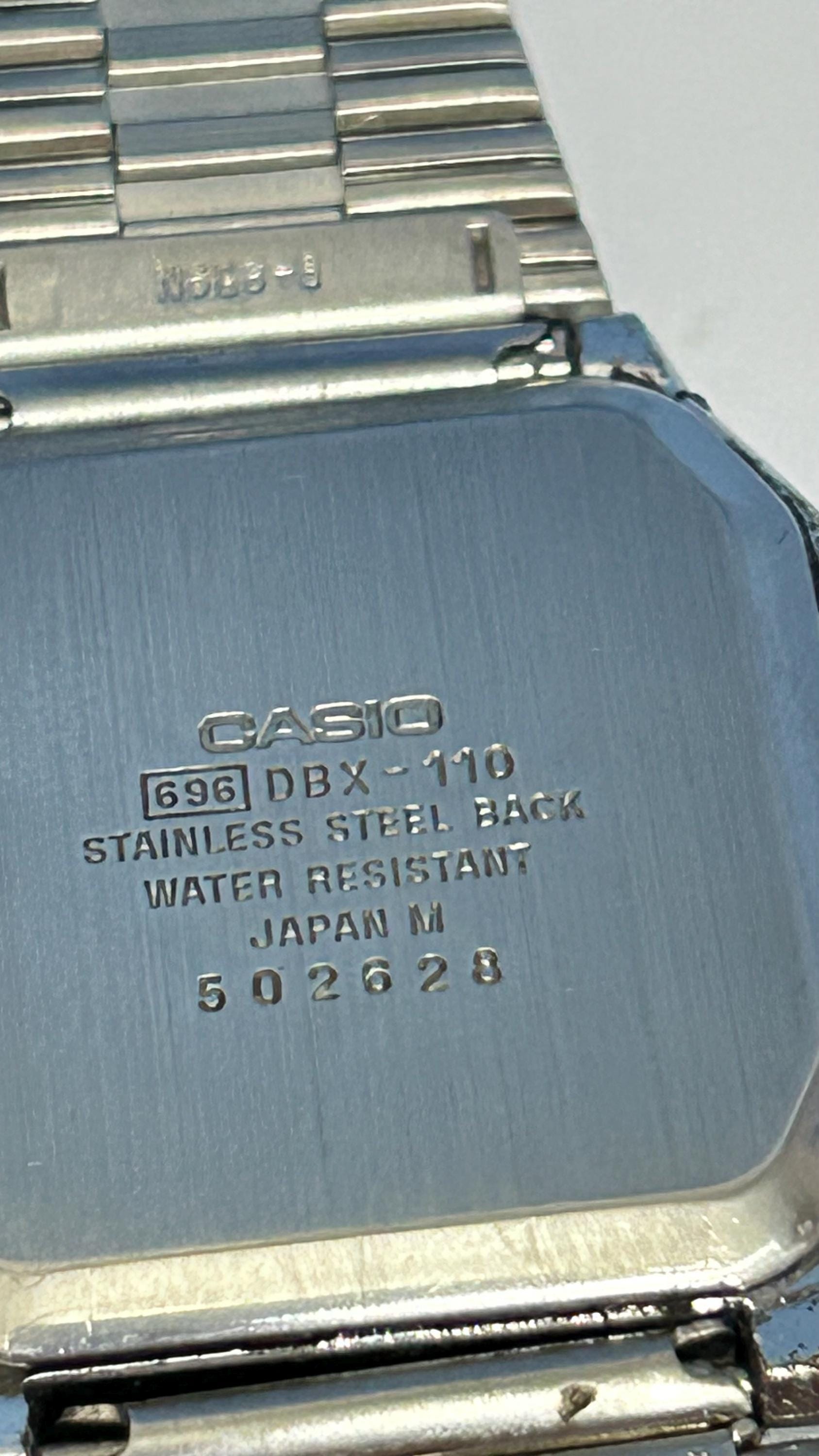 CASIO カシオDATABANK メモ100 DBX-110 メンズ80年代 1985 Vintage Very Rare Casio Data Bank Telememo 100 , 696