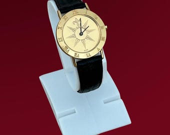 RARE Vintage The Royal Geographical Society Golden Compass Unisex  Wrist Quartz Watch