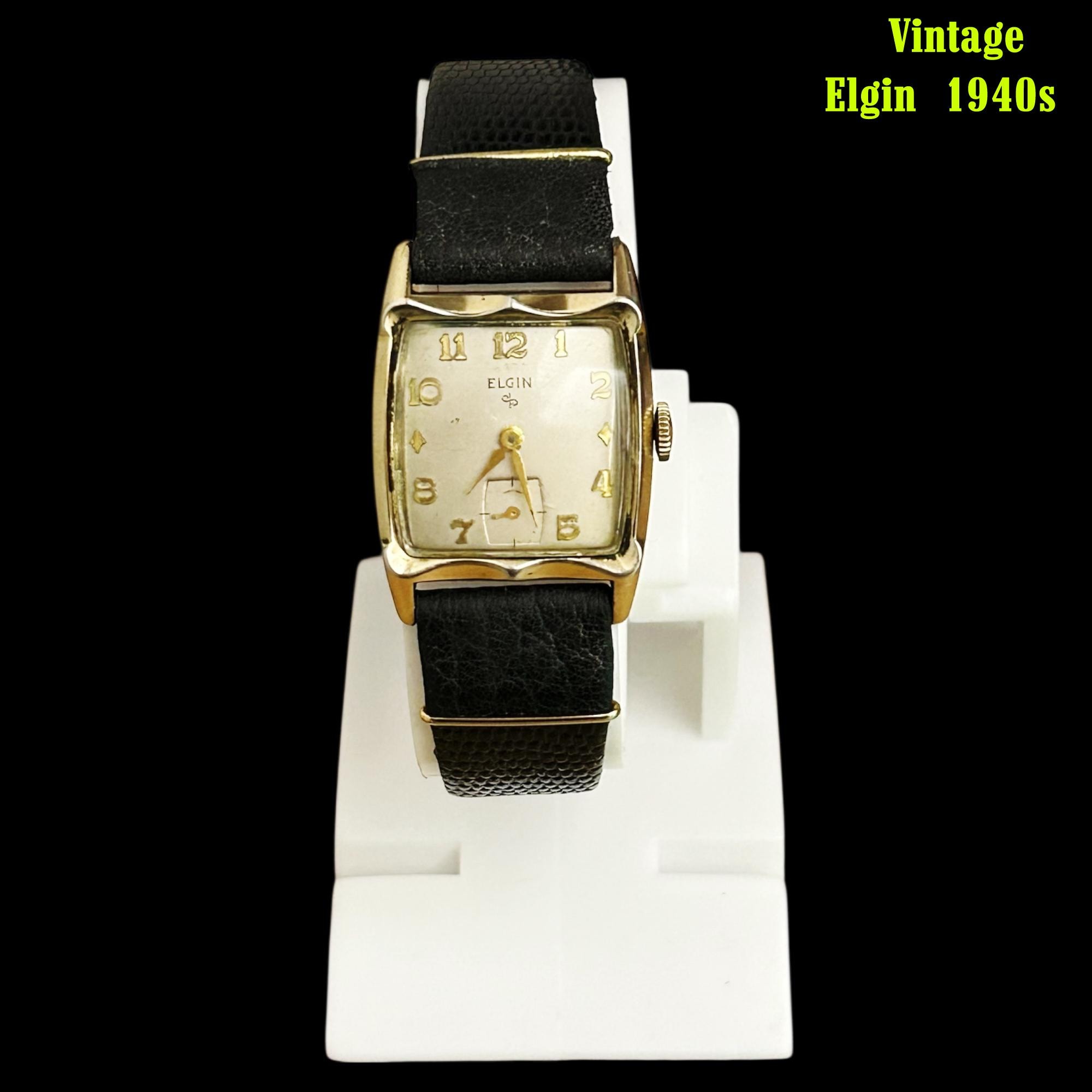 1940s】ELGIN スモセコ OH済 ヴィンテージ腕時計 【公式通販】