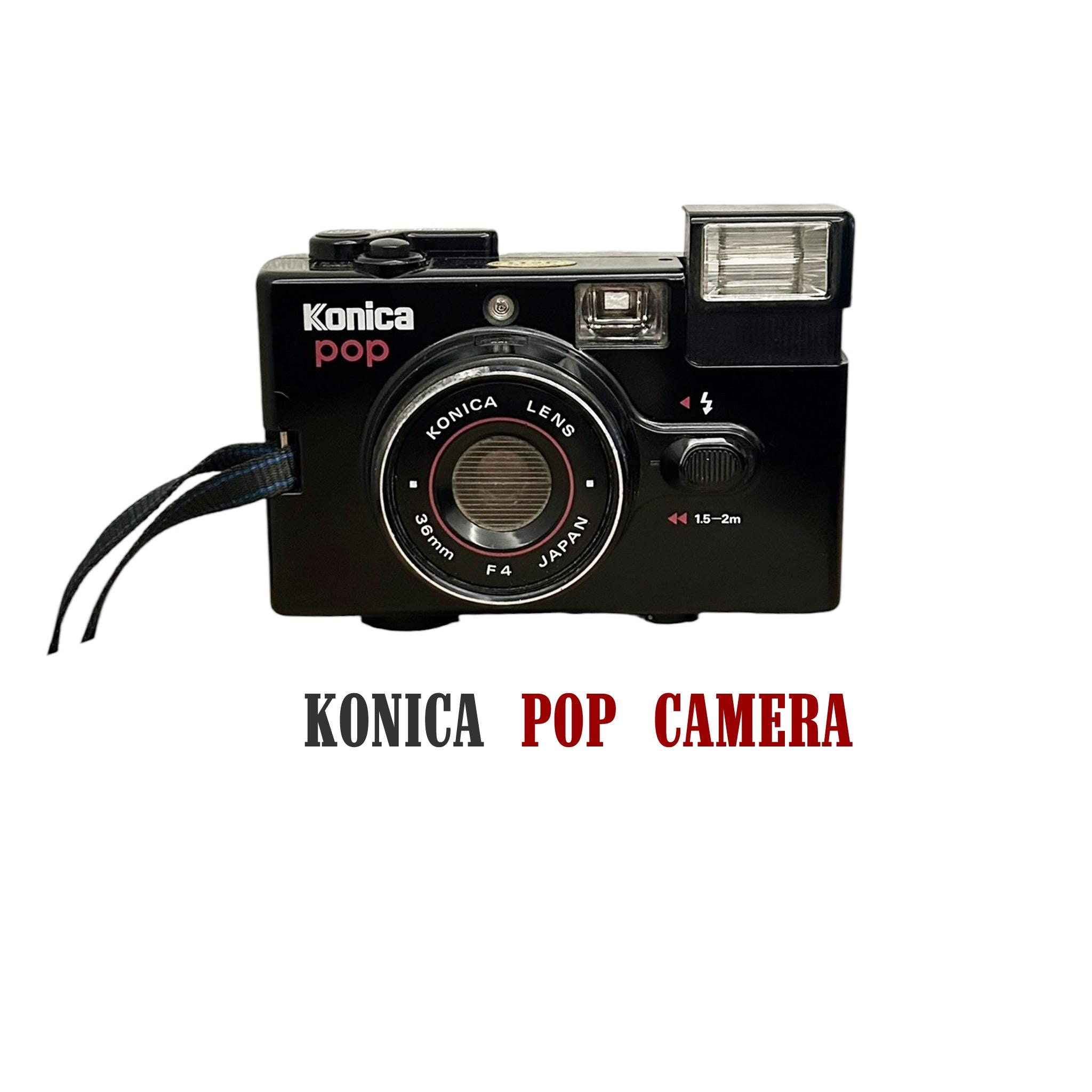 Vintage Konica Pop 35mm Film Camera, Point and Shoot, Tested and
