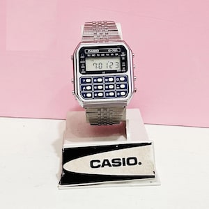 Retro  Casio C-701/ Mens Watch Digital Quartz  Casio Calculator Watch/ Module 133 80&#39;s Vintage/Very good condition/With Casio Box