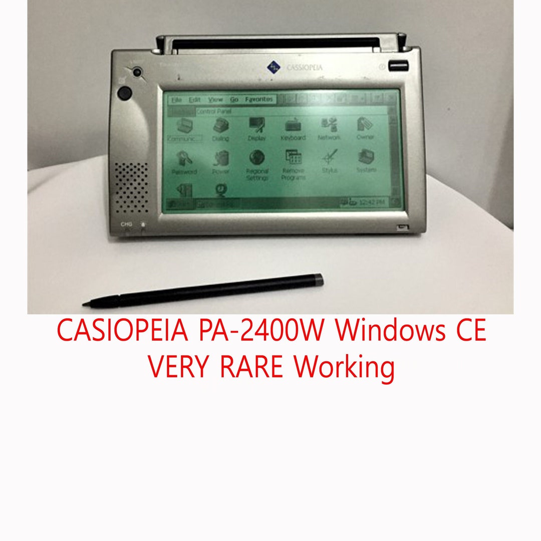OUTLET SALE- 訳あり品など大放出 Cassiopeia Casio Vintage PA-2400W Computer Pocket Pda RARE その他