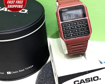 Rare Beautiful Casio CA 50 Calculator Watch Module 437 Vintage Back to the Future NOS Digit Almost Unusedal LCD Etsy UK
