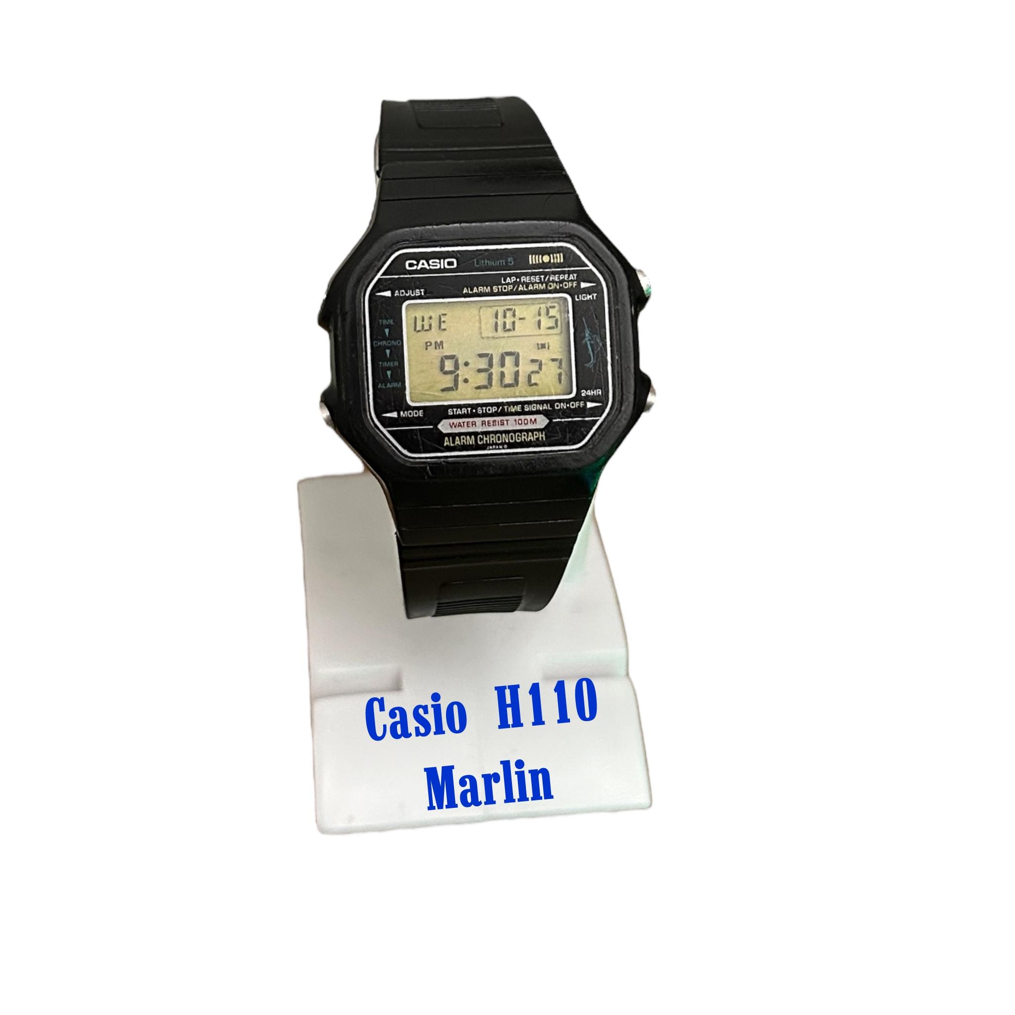 Very Rare 1980s Vintage CASIO H110 (106) MARLIN Japan H Casio TİN