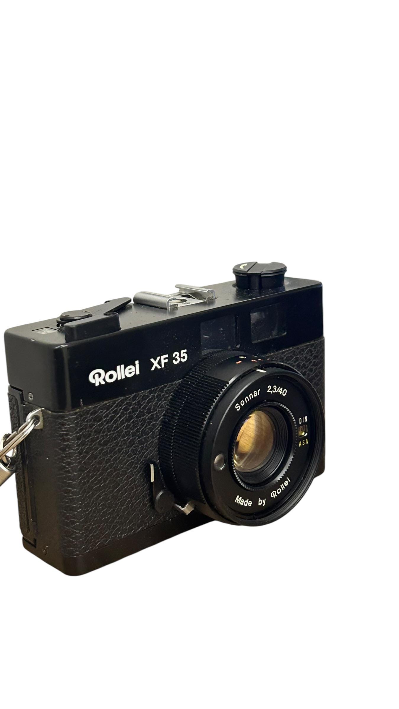 ヴィンテージのローライXF 35フィルムカメラ、ゾナー2.3/40レンズ