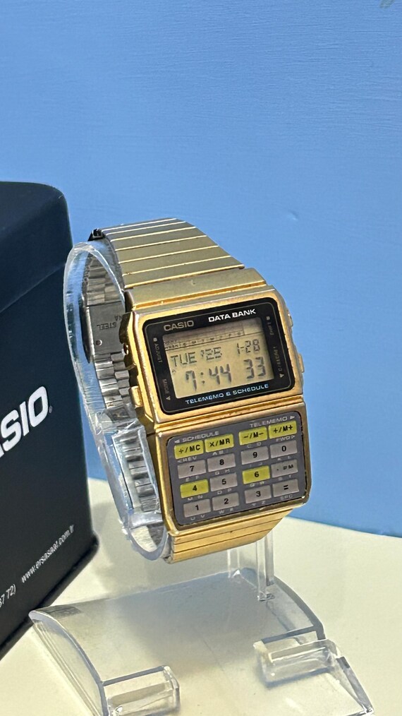 CASIO DATA BANK ゴールド腕時計　DBC_610 Casio DBC-610 Data Bank Gold Watch | eBay