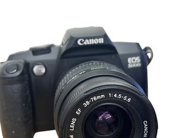 Vintage Canon EOS 5000 35mm Film Camera With 38-76mm Zoom Lens - Etsy