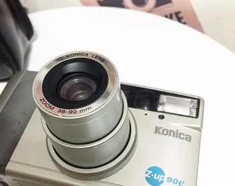 Vintage Konica Z-up 90e, Retro, 1990s, Analog Photography, Point